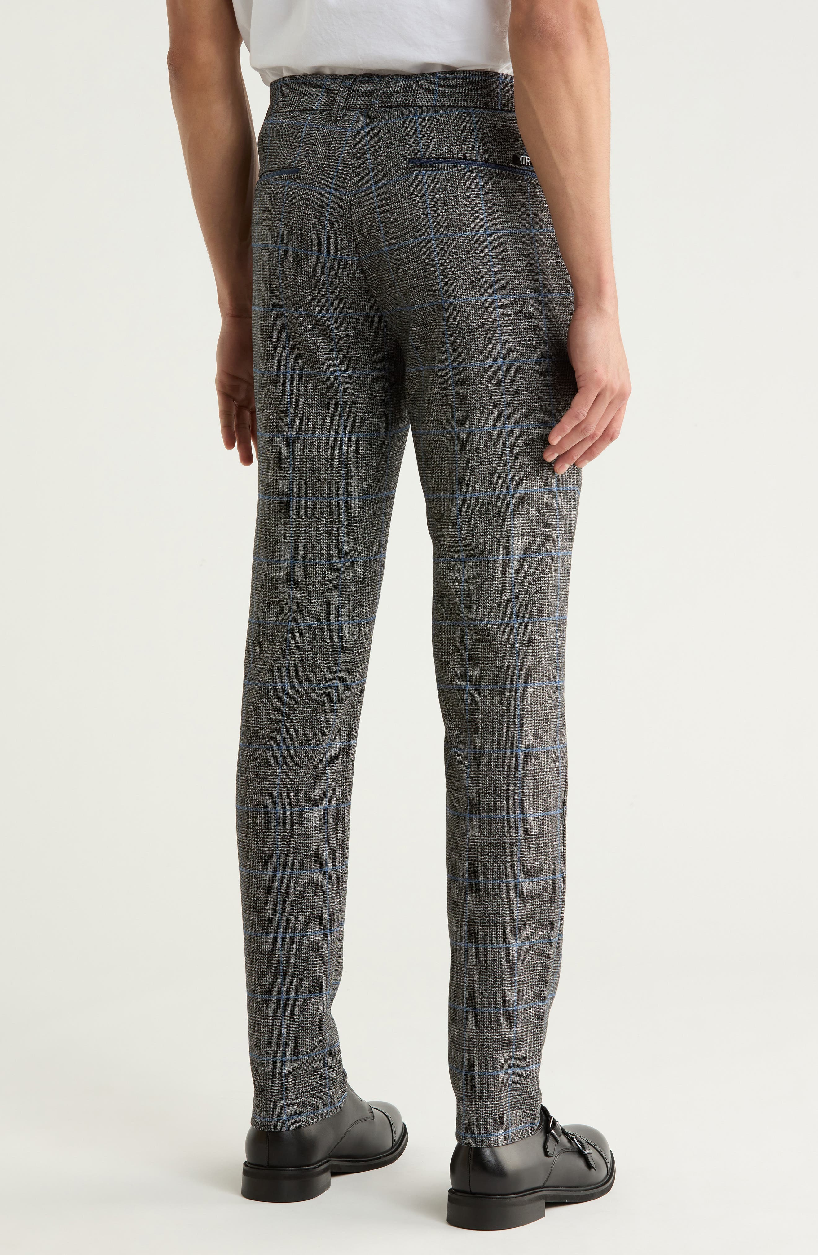 T.R. PREMIUM Plaid Straight Leg Trousers