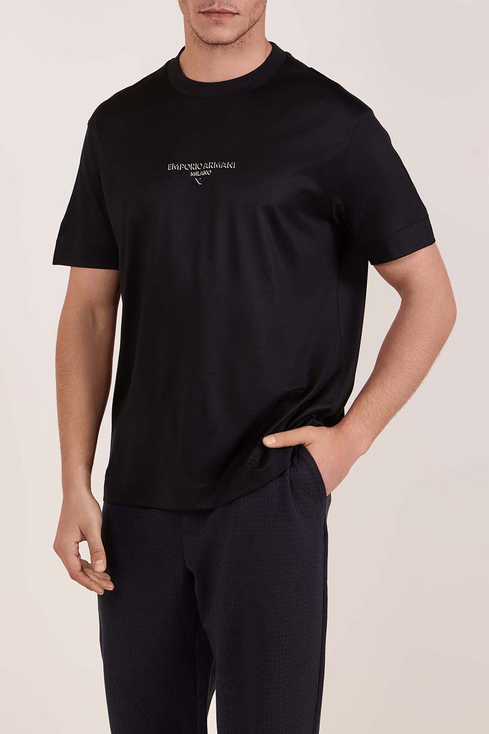 EMPORIO ARMANI חולצת טי עם הדפס