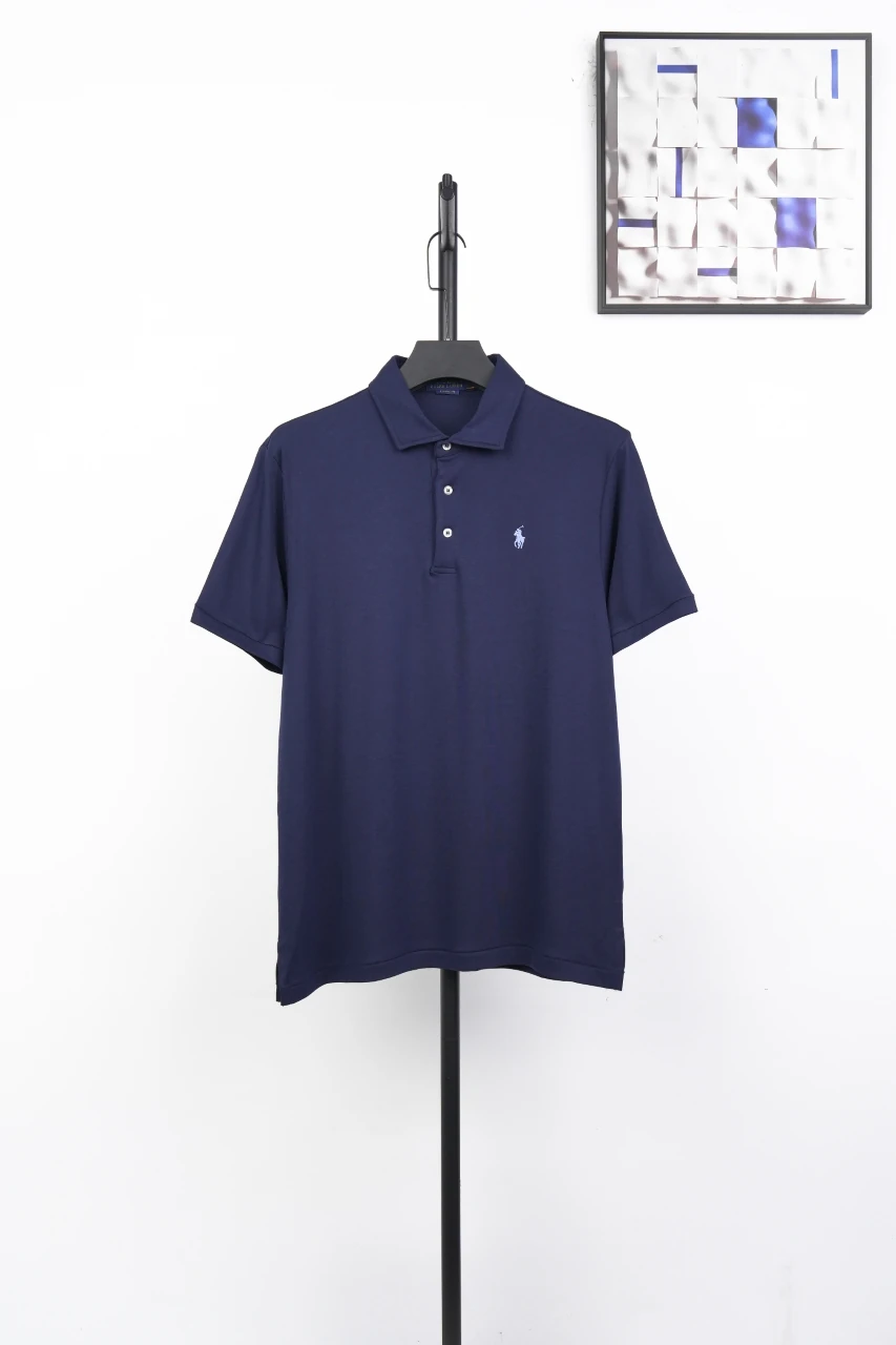 Ralph Lauren Deep Blue Pony Embroidered Short Sleeve Polo Shirt product photo from LabelPicks