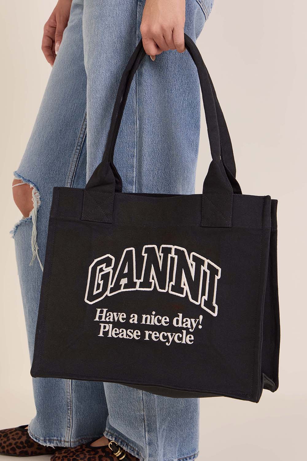 GANNI תיק נשיאה לארג'