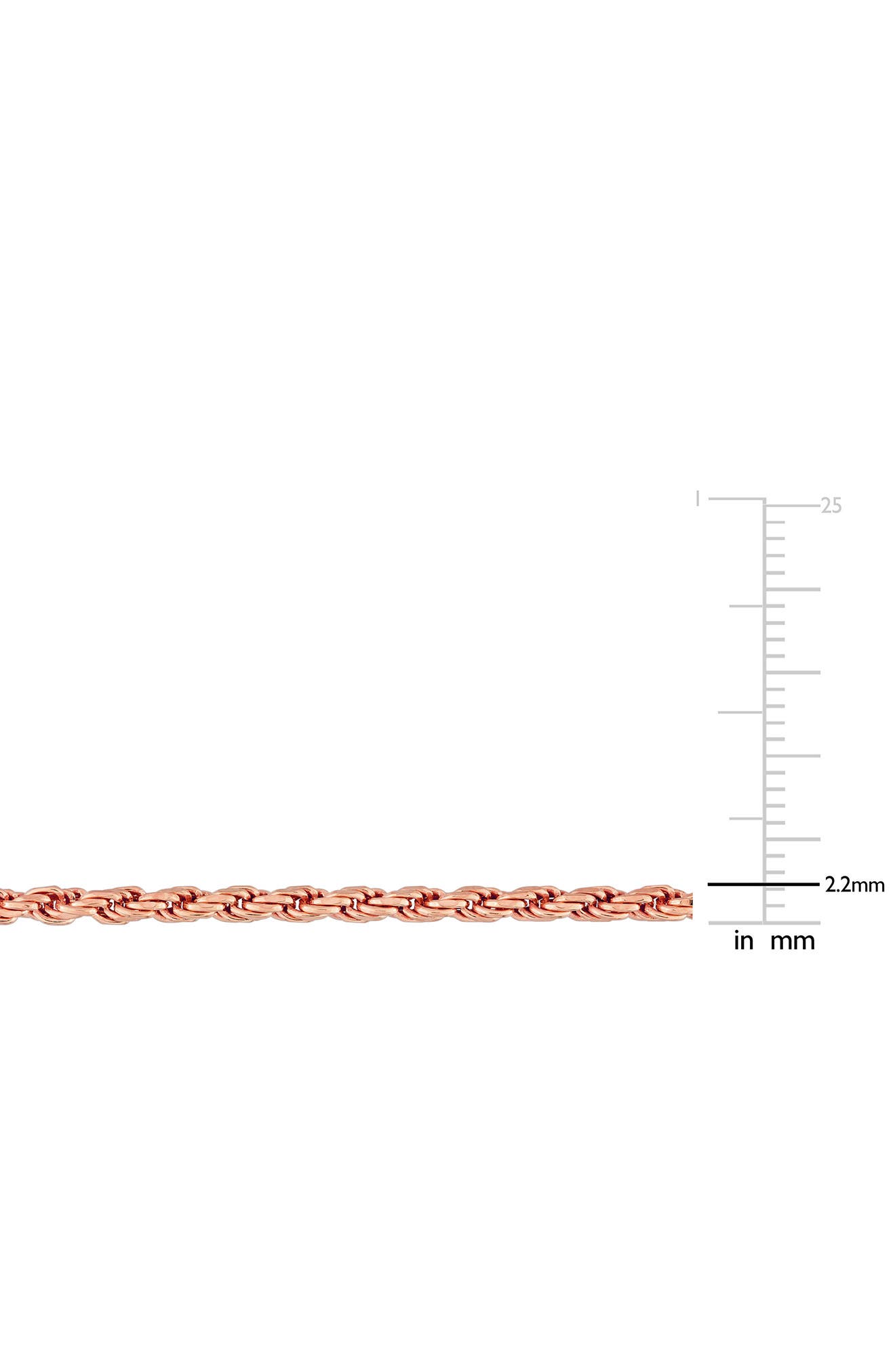 DELMAR 2.2mm Rope Chain Necklace
