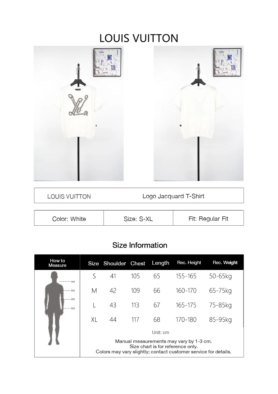 Louis Vuitton White Rope Monogram Letter Jacquard T-Shirt product photo from LabelPicks