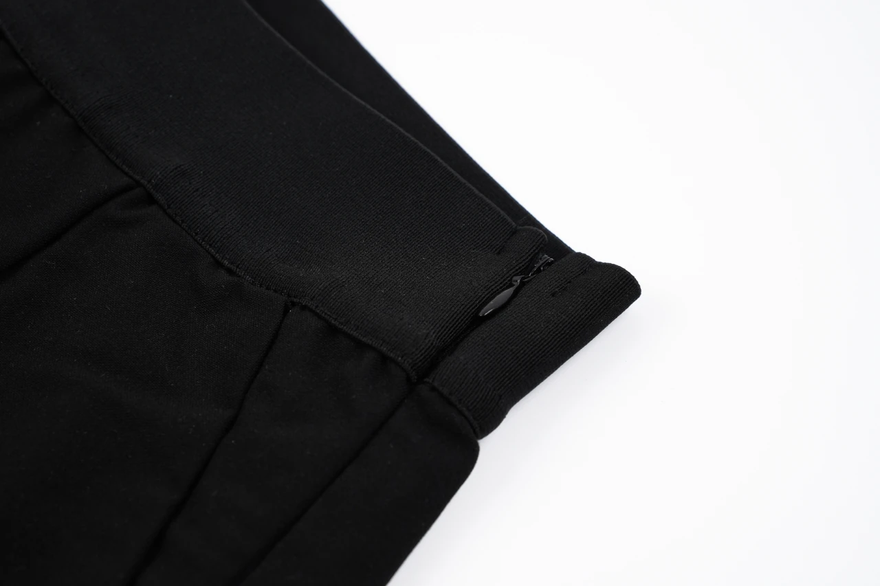 Miu Miu Black Elastic Waist Straight Trousers product photo from LabelPicks