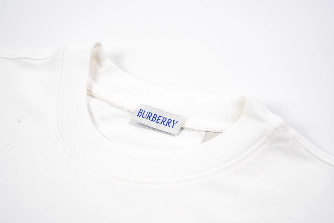Burberry White Gradient Triangle Equestrian Knight Print T-Shirt product photo from LabelPicks