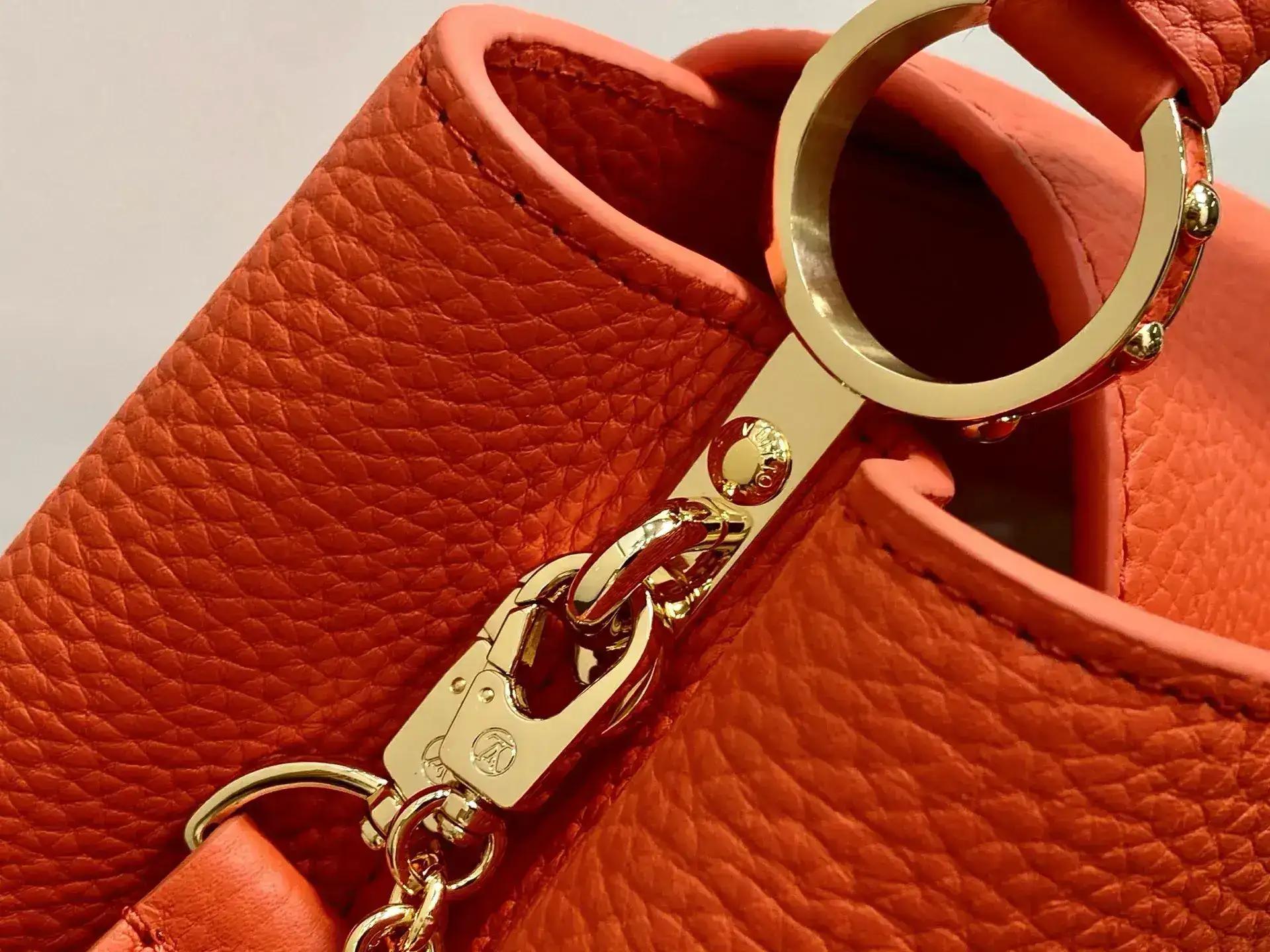Louis Vuitton Red Capucines Top Handle Bag product photo from LabelPicks