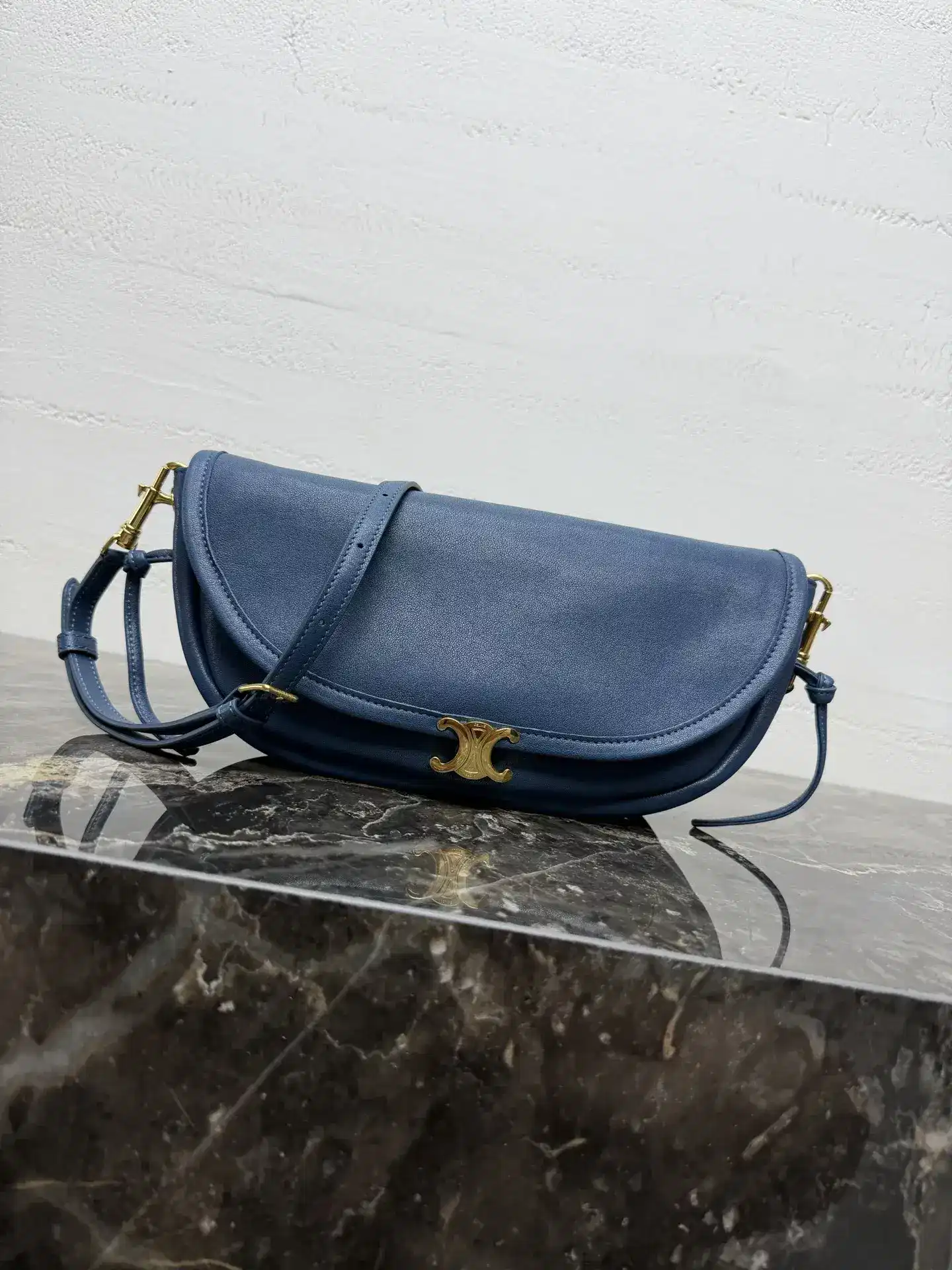 Celine Lambskin Triomphe Crossbody Bag product photo from LabelPicks