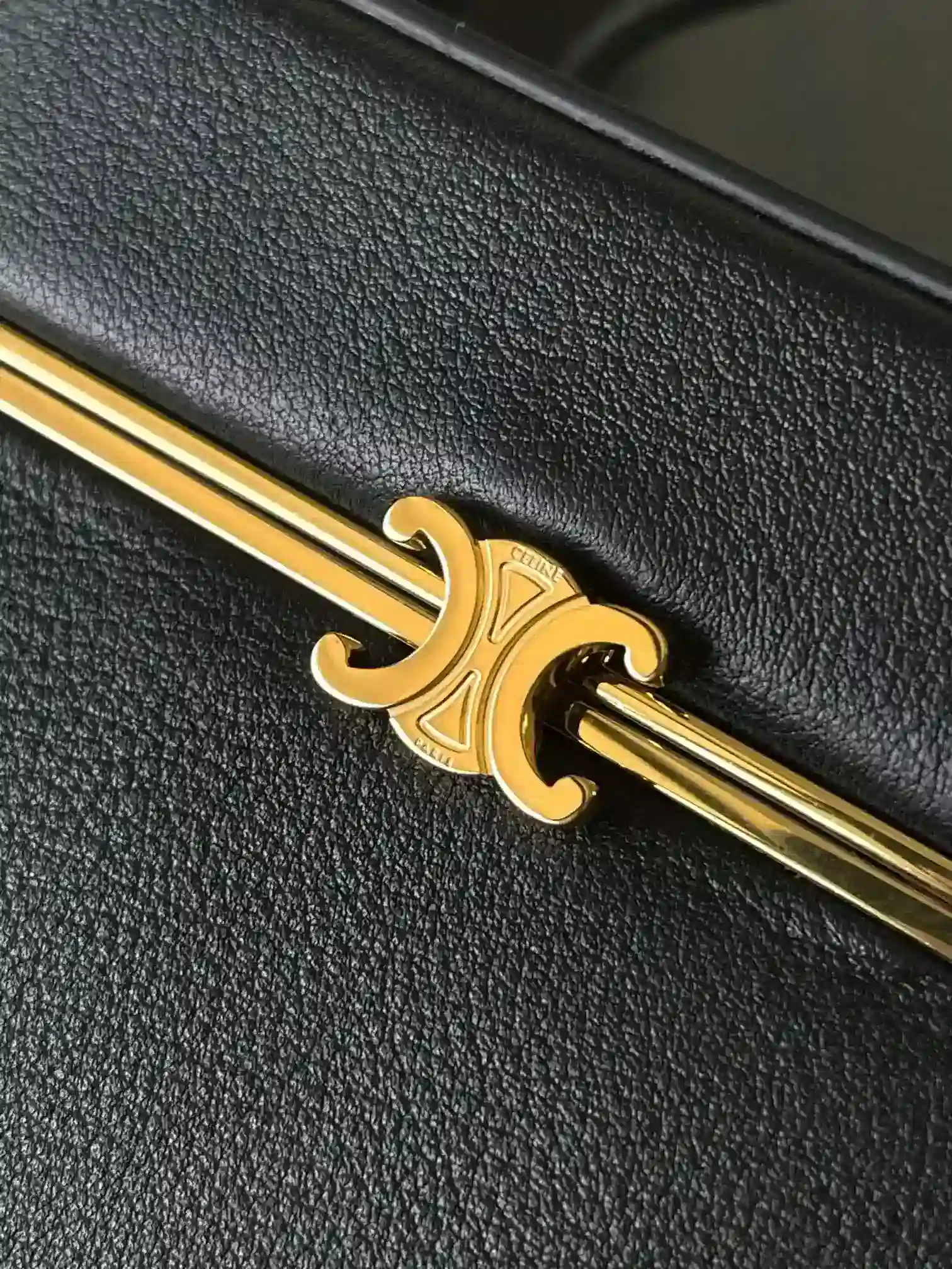 Celine Box Black Lambskin Top Handle Bag product photo from LabelPicks
