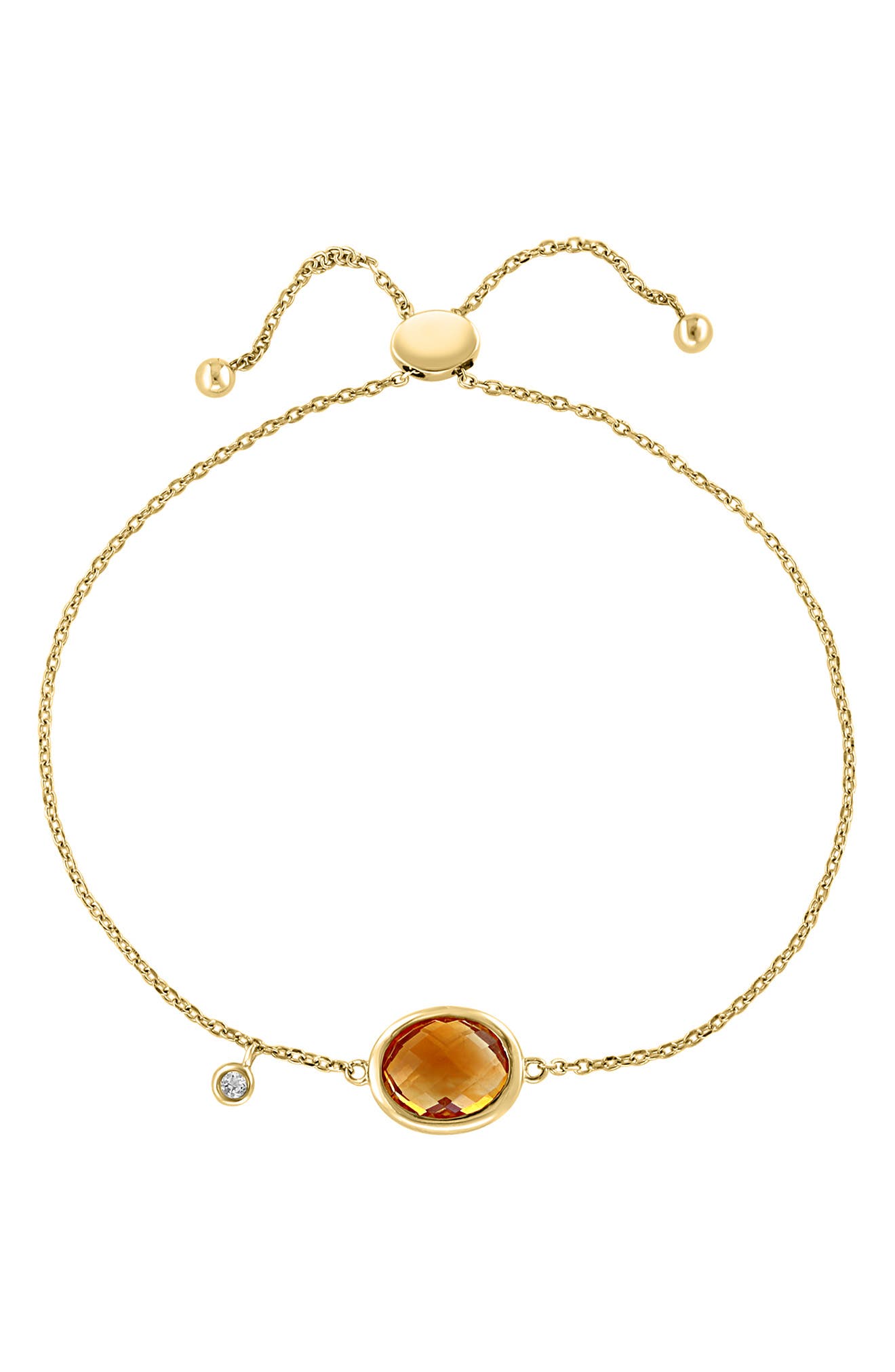 EFFY Oval Cut Citrine Slide Bracelet