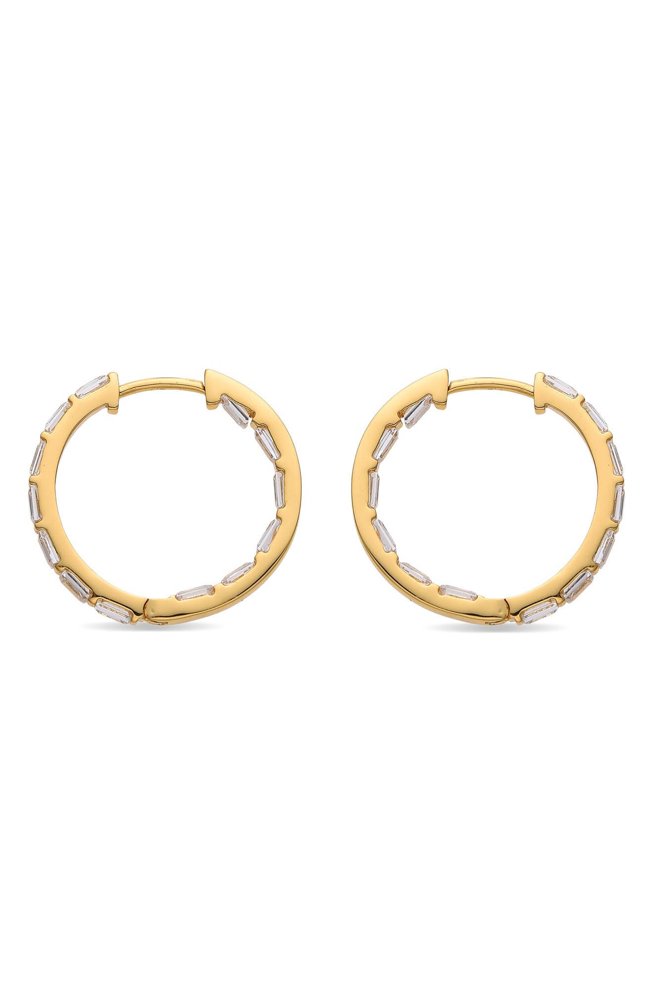 EYE CANDY LOS ANGELES Soline Cubic Zirconia Hoop Earrings
