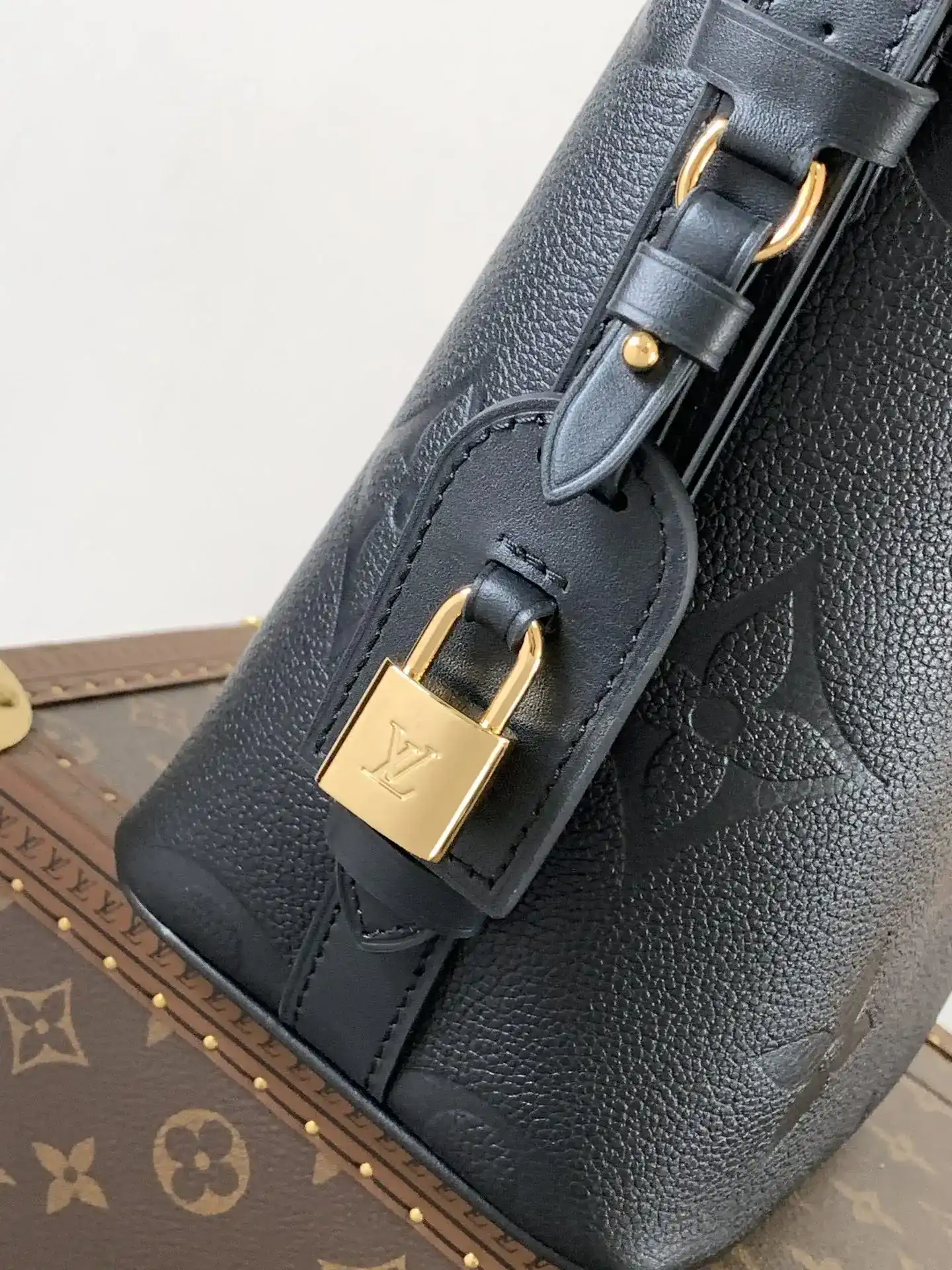 Louis Vuitton Grained Leather Bucket Bag product photo from LabelPicks