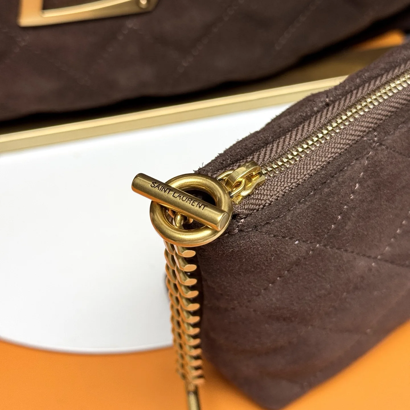 Saint Laurent Brown Icare Tote Bag product photo from LabelPicks