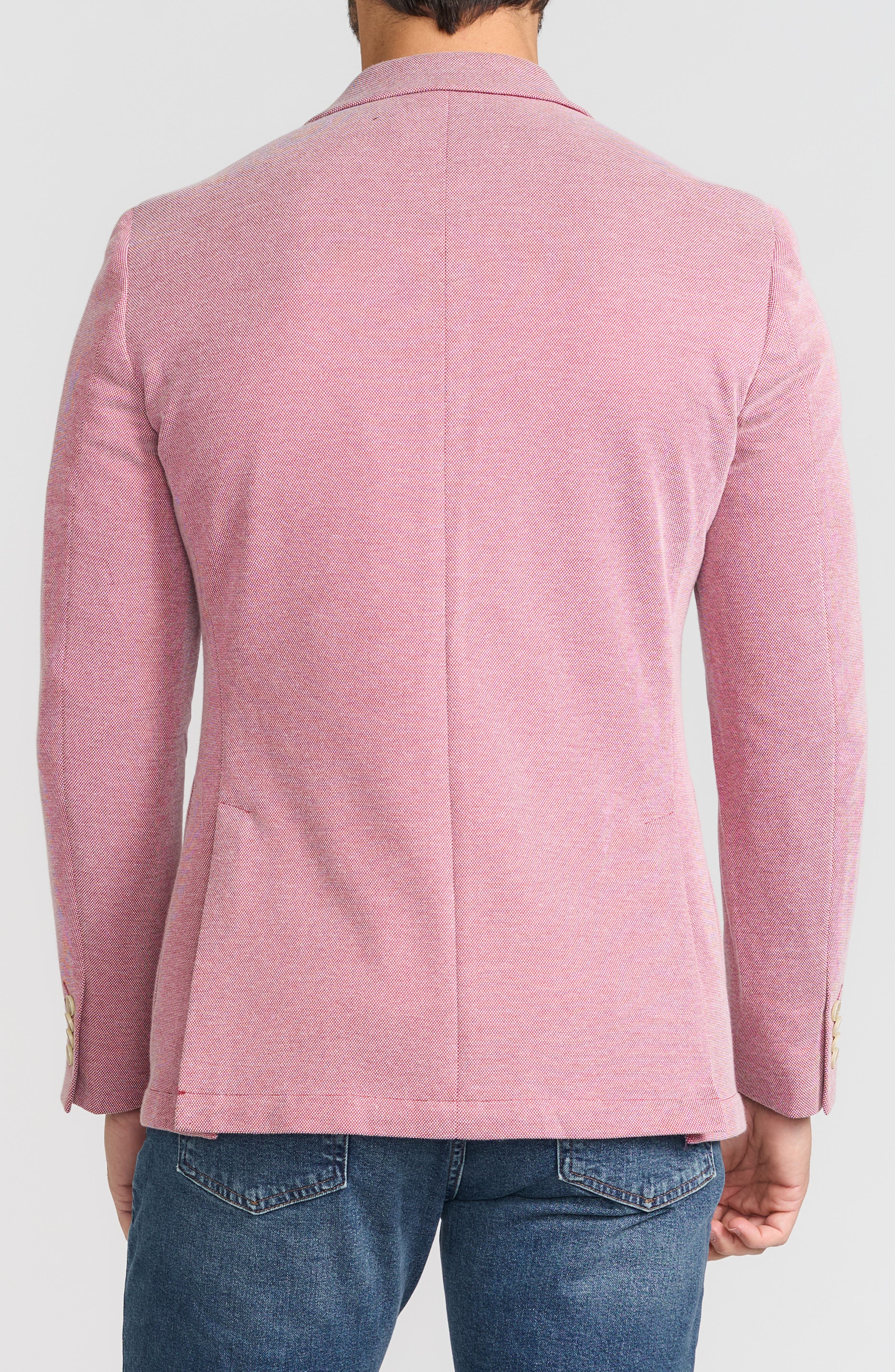 SAVILE ROW CO Notch Lapel Knit Blazer