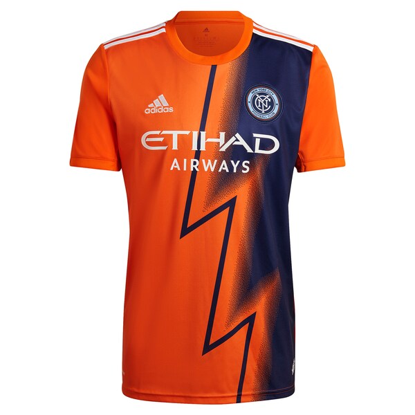 Keaton Parks New York City FC adidas 2023 The Volt Kit Replica Player Jersey - Orange