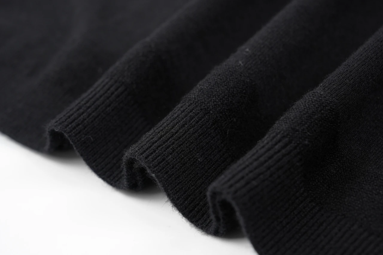 Moncler Black Silk Blend Tonal Logo Crewneck T-Shirt product photo from LabelPicks