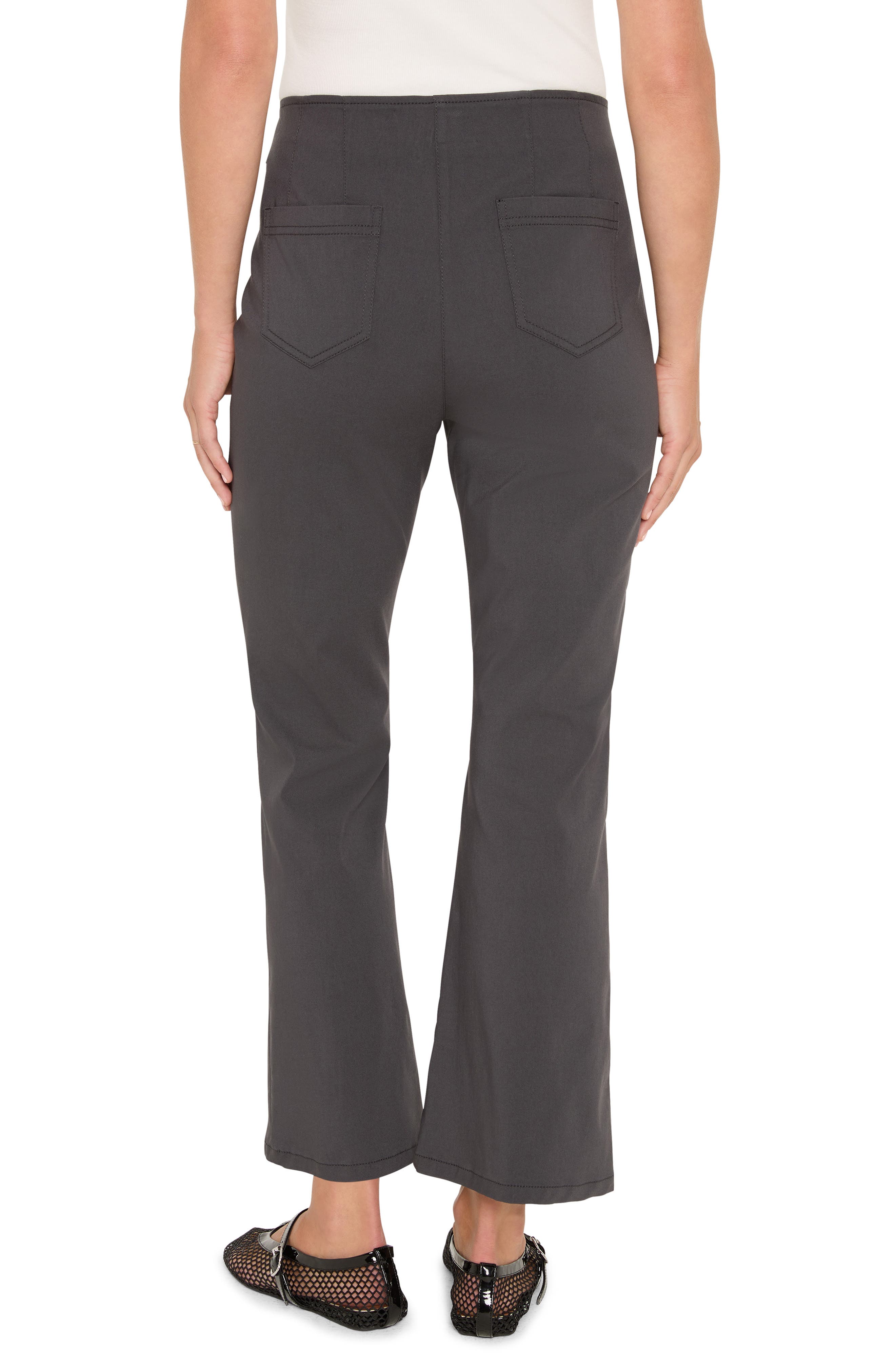 NIC+ZOE Berkeley Wonderstretch Pull-On High Waist Slim Ankle Flare Pants
