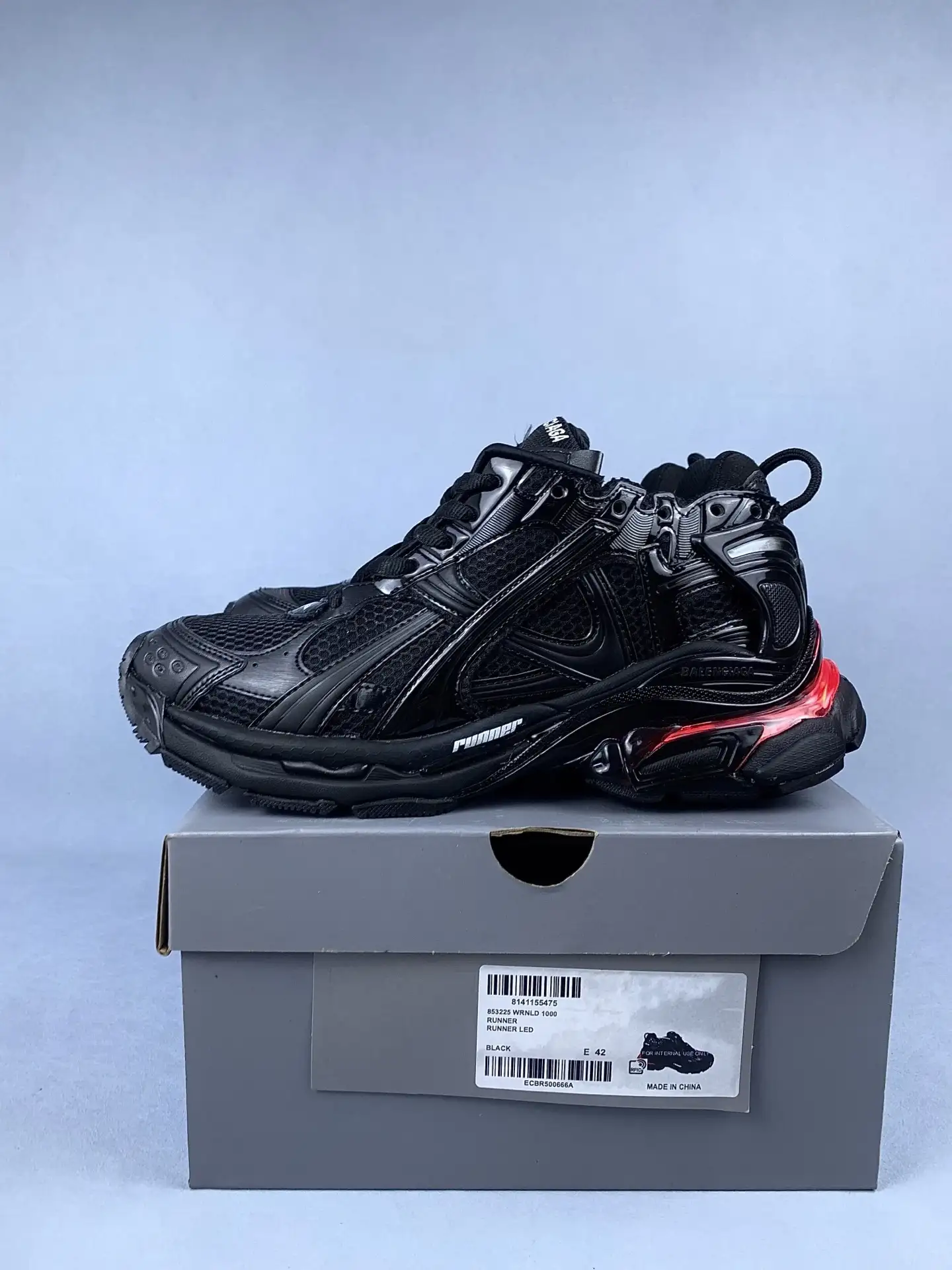 Balenciaga Runner LED Sneaker in Black product photo from LabelPicks