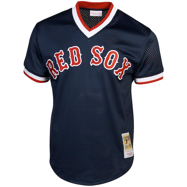 Ted Williams Boston Red Sox Cooperstown Collection Big & Tall Mesh Batting Practice Jersey - Navy