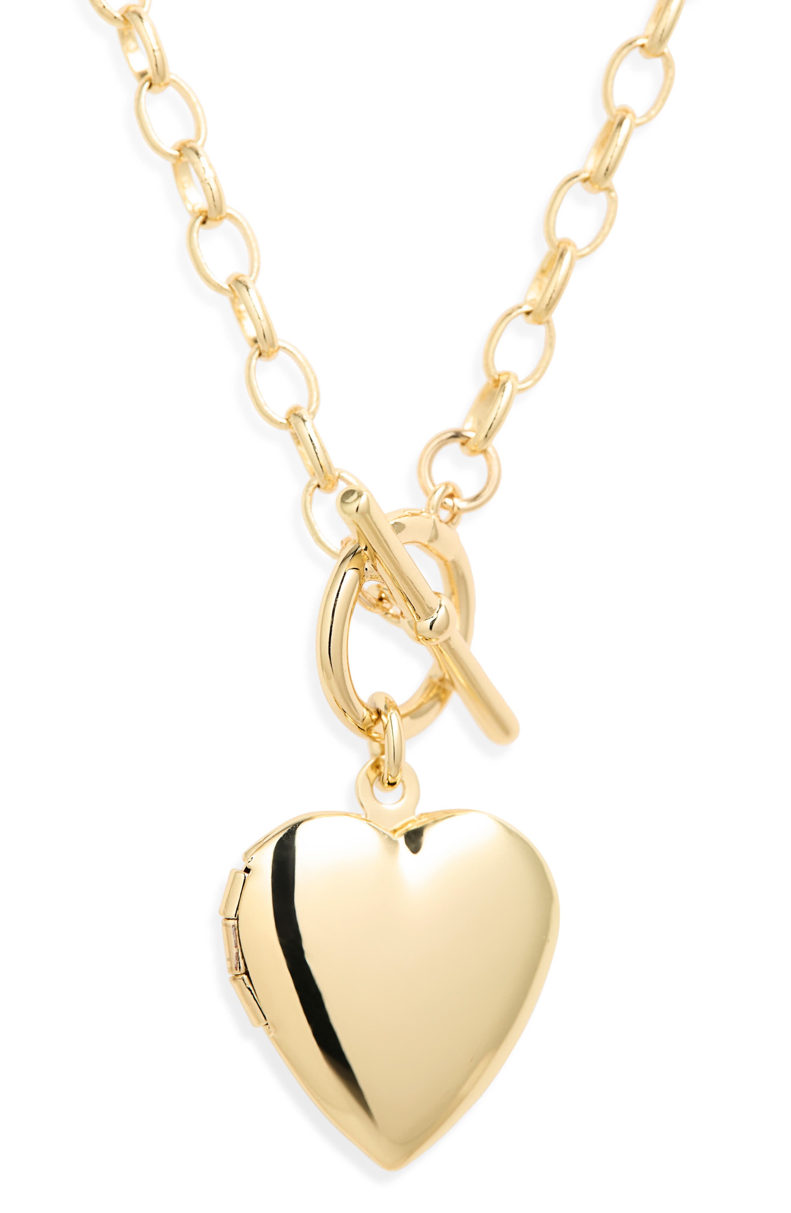 Leith Heart Toggle Necklace