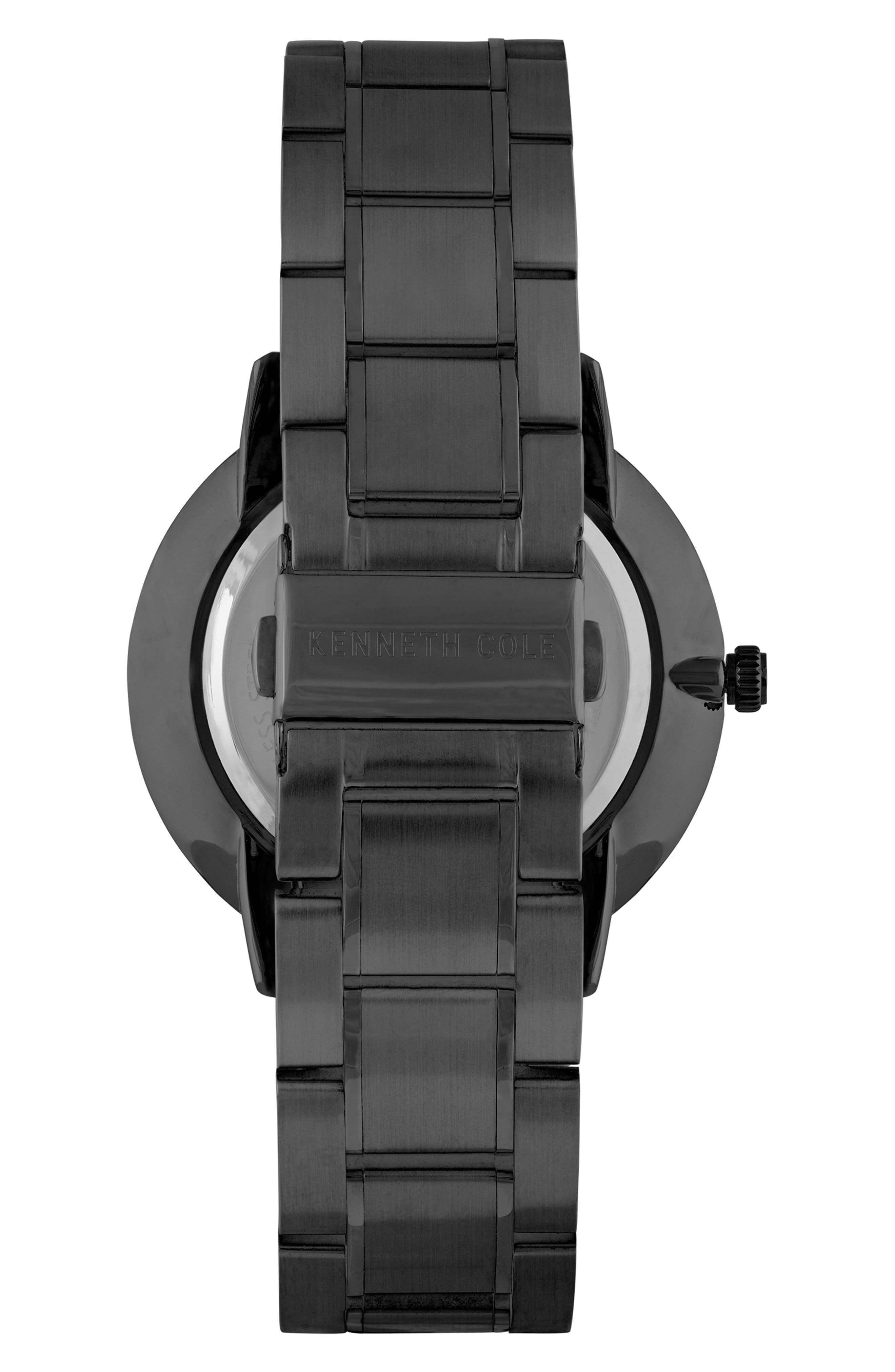 Kenneth Cole Diamond Dial Three Hand Quartz Bracelet Watch, 45mm