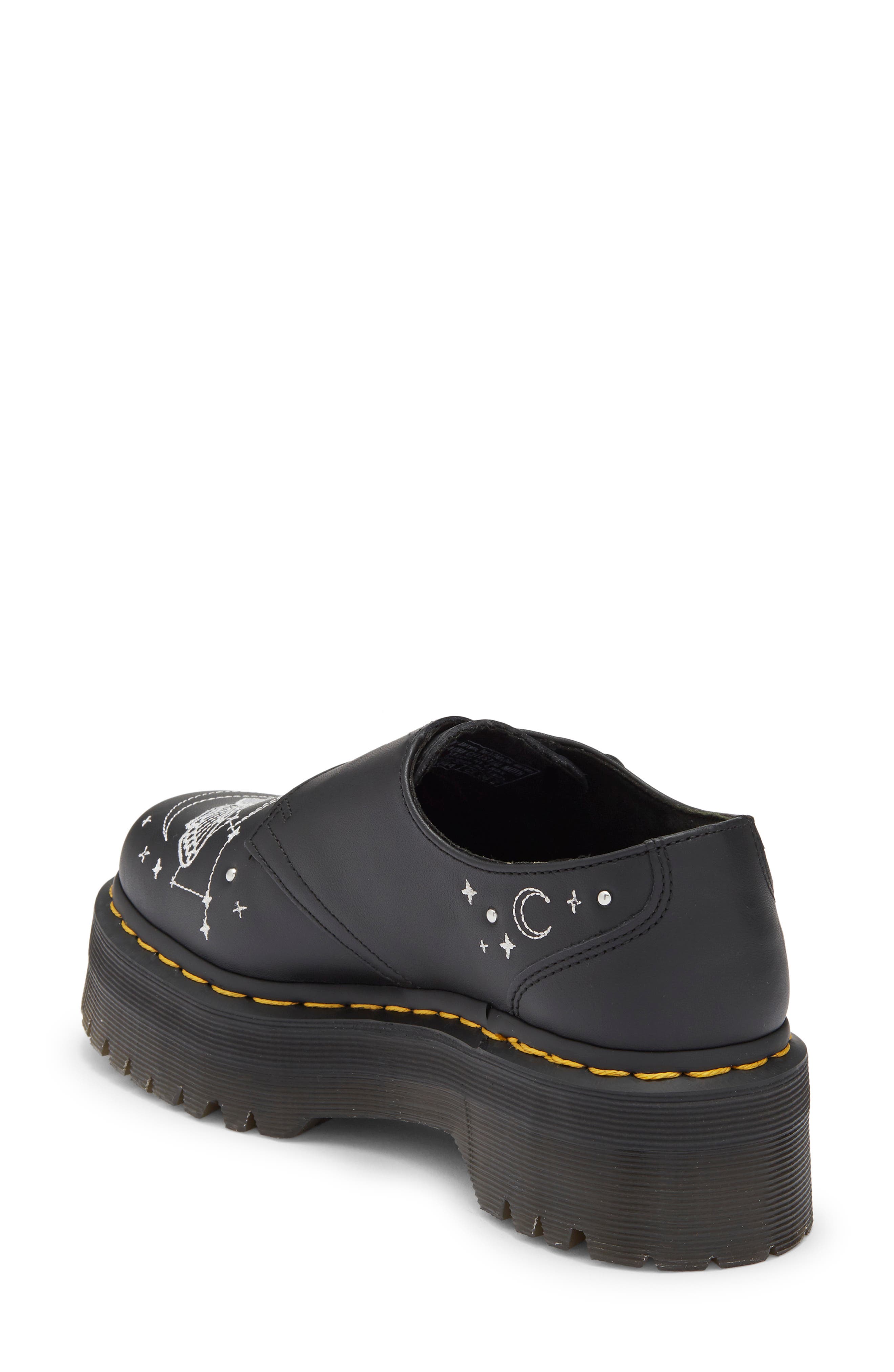 Dr. Martens Celestial Moth Monk Strap Platform Loafer