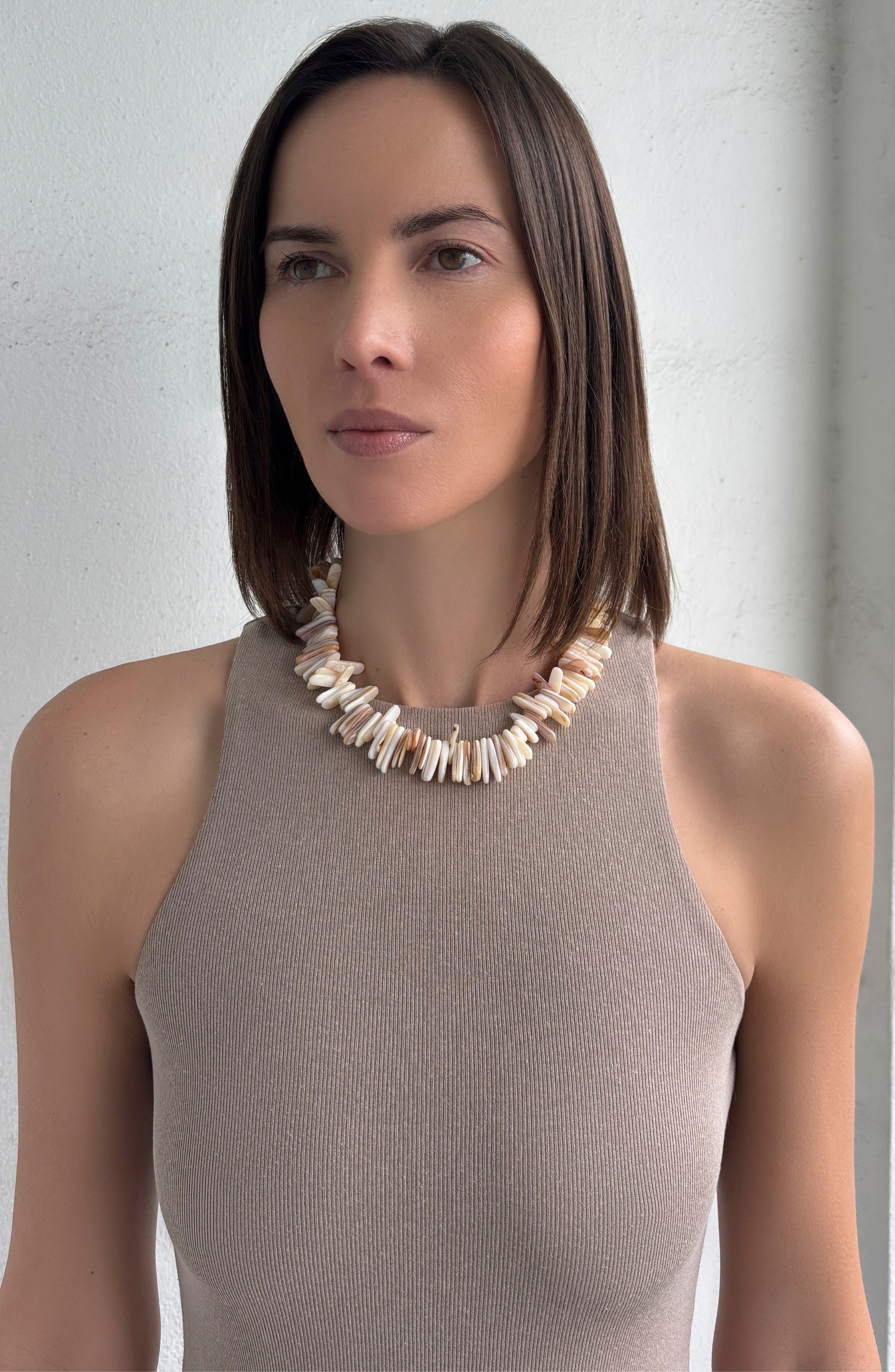 Adornia Shell Chip Necklace