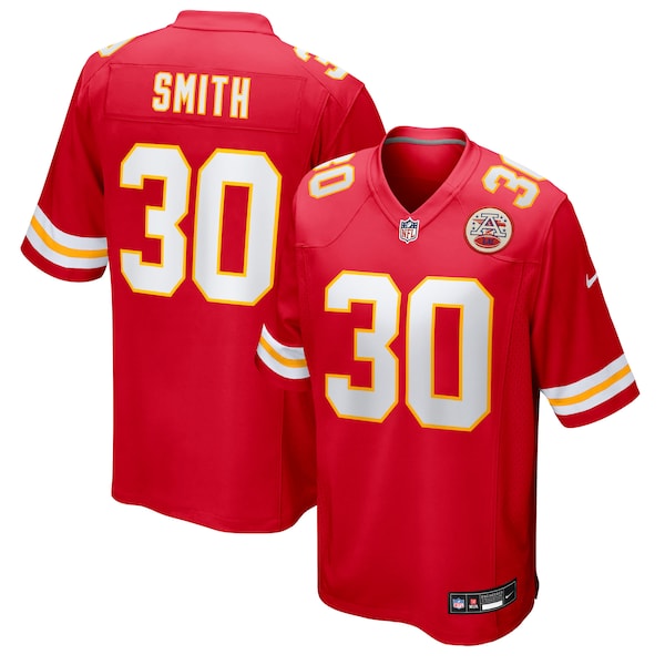 Brashard Smith Kansas City Chiefs Nike Team Game Jersey -  Red