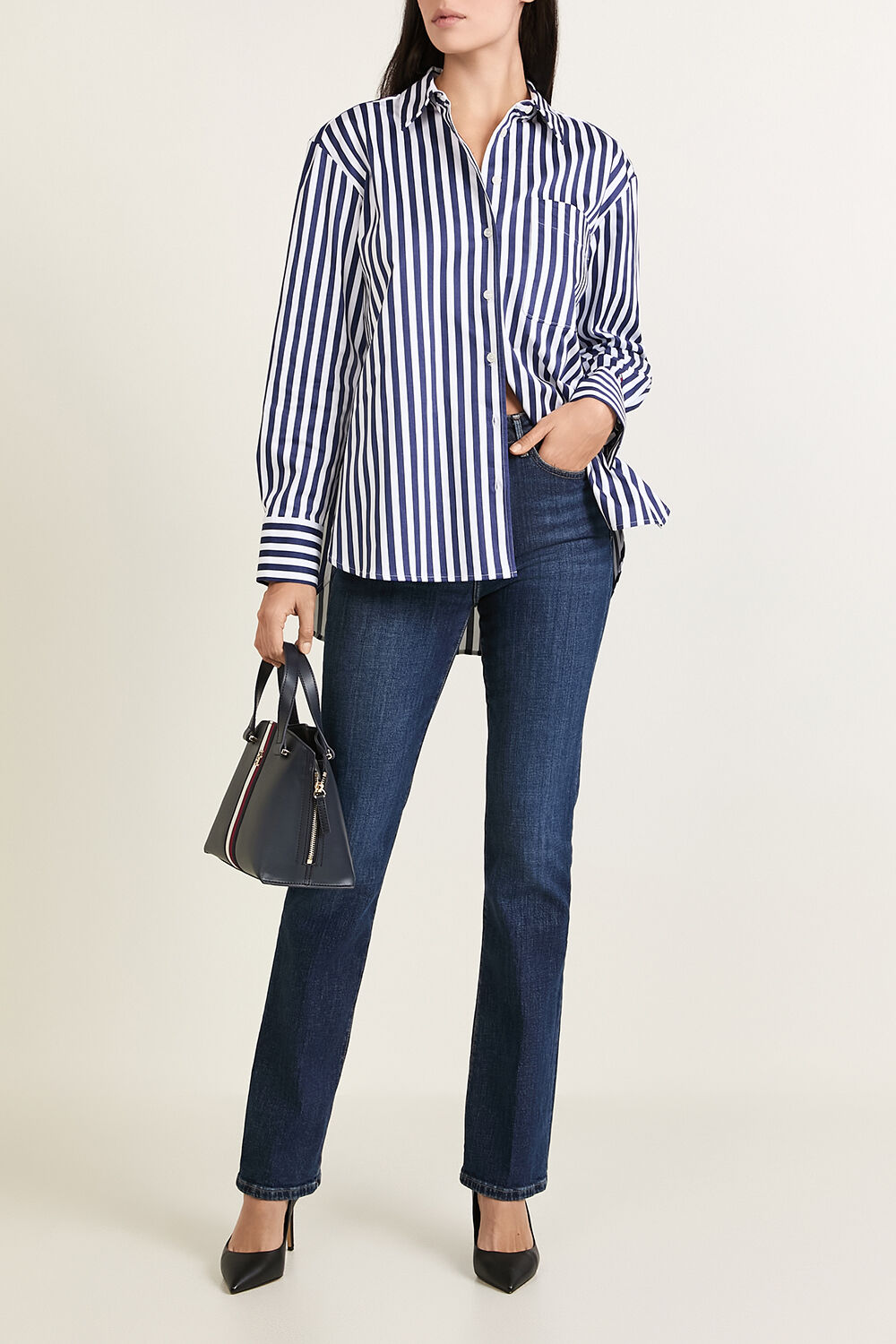 TOMMY HILFIGER מכנסי ג'ינס בוטקאט ישרים
