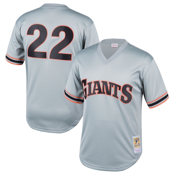 Will Clark San Francisco Giants Youth Cooperstown Collection Mesh Batting Practice Jersey - Gray
