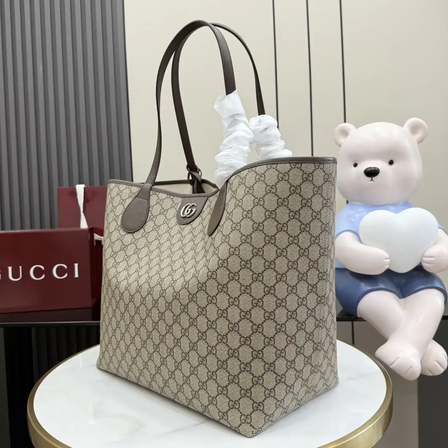 Gucci Brown Monogram Canvas Tote Bag product photo from LabelPicks