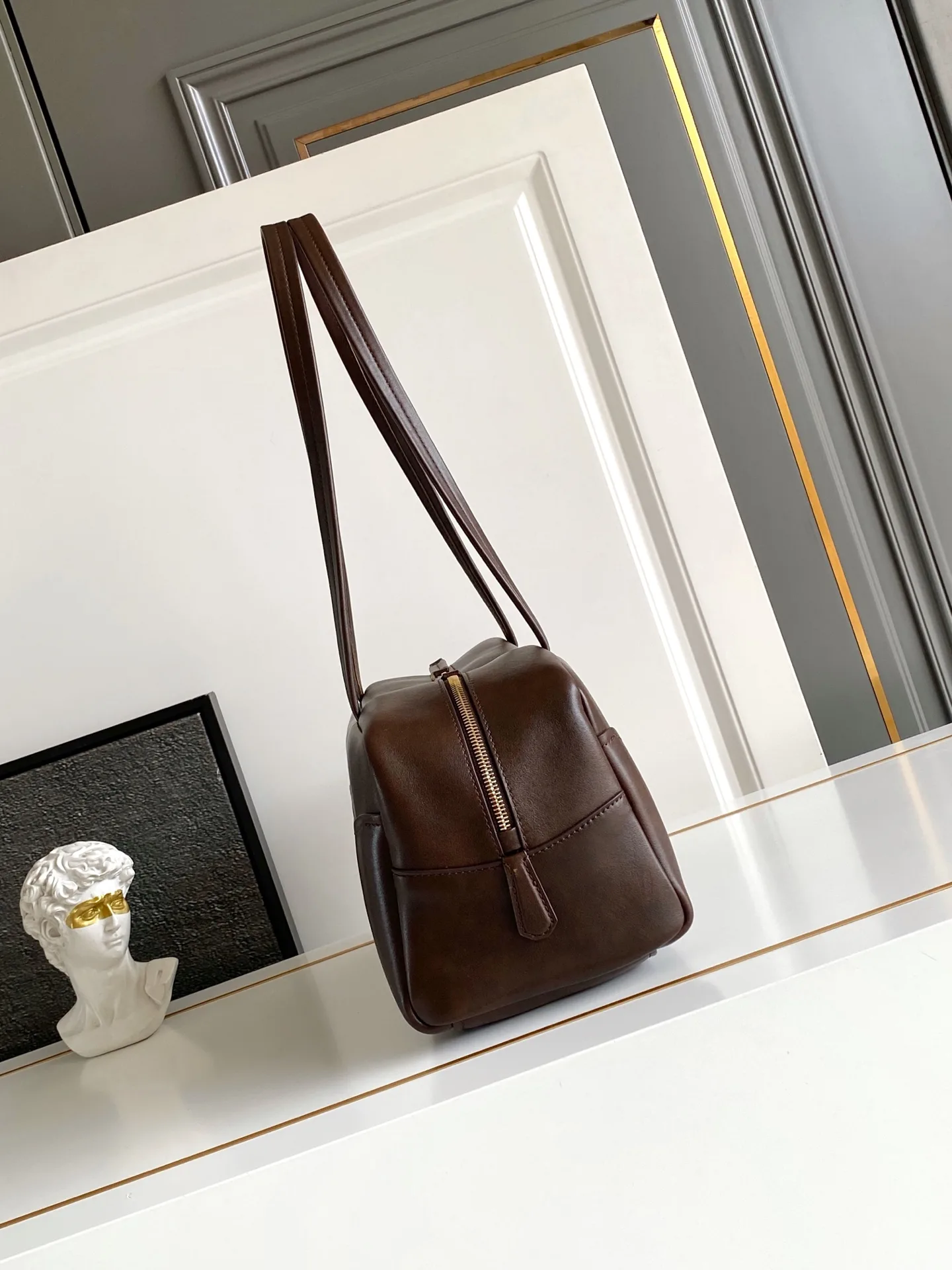 Prada Suede Leather Shoulder Bag product photo from LabelPicks