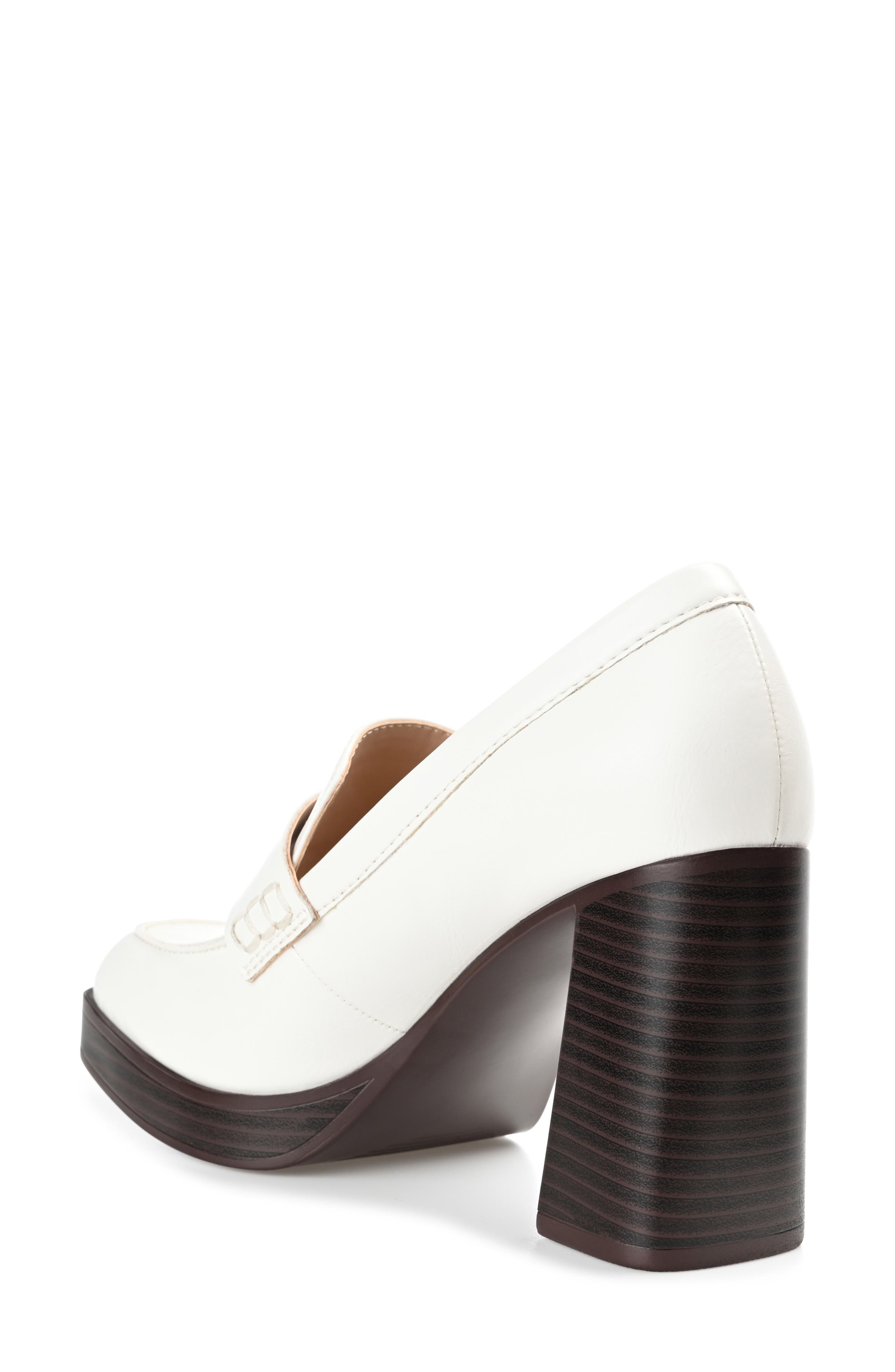 Journee Collection Ezzey Platform Penny Loafer Pump
