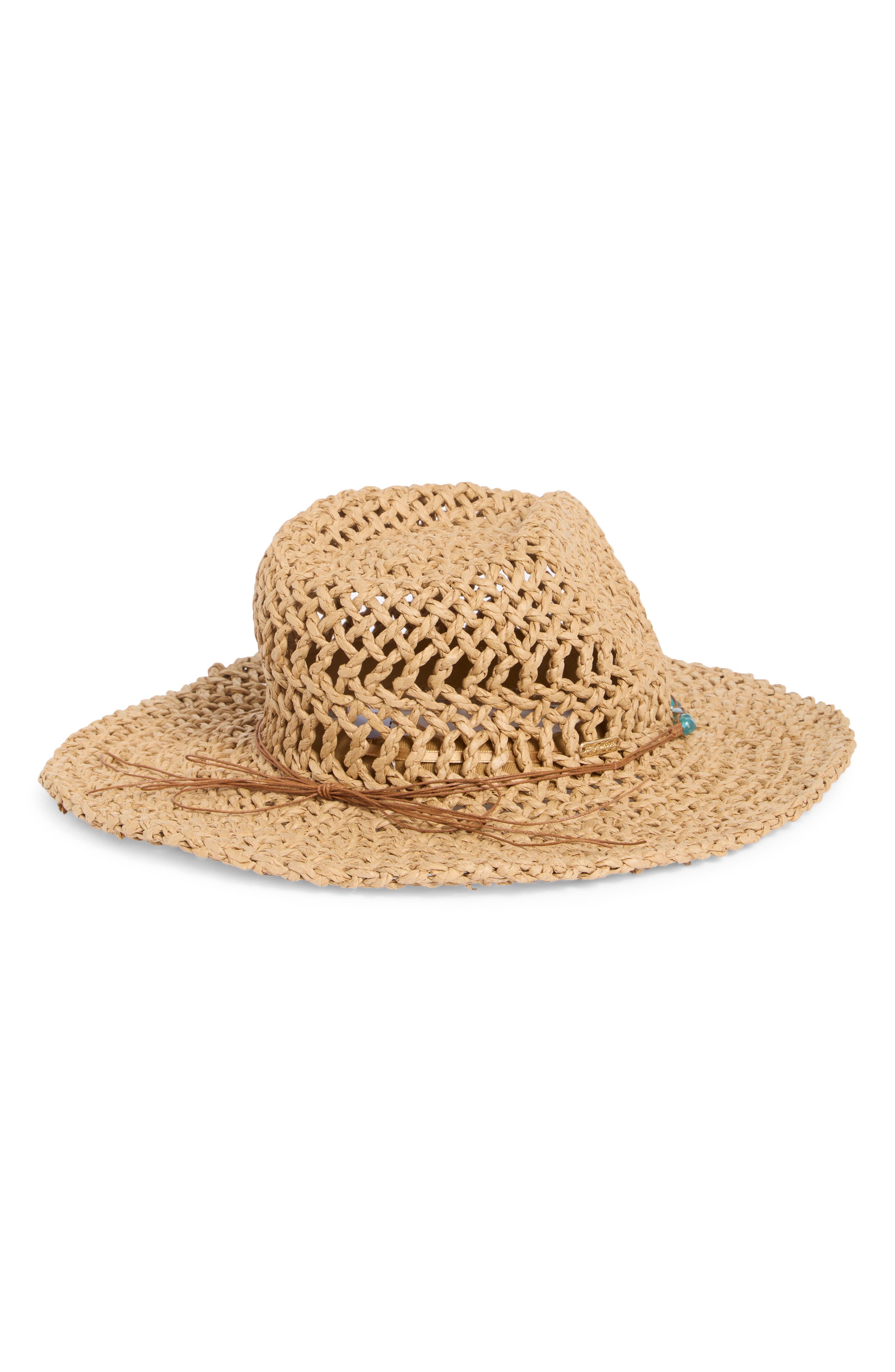 Steve Madden Kristy Bead Trim Western Hat