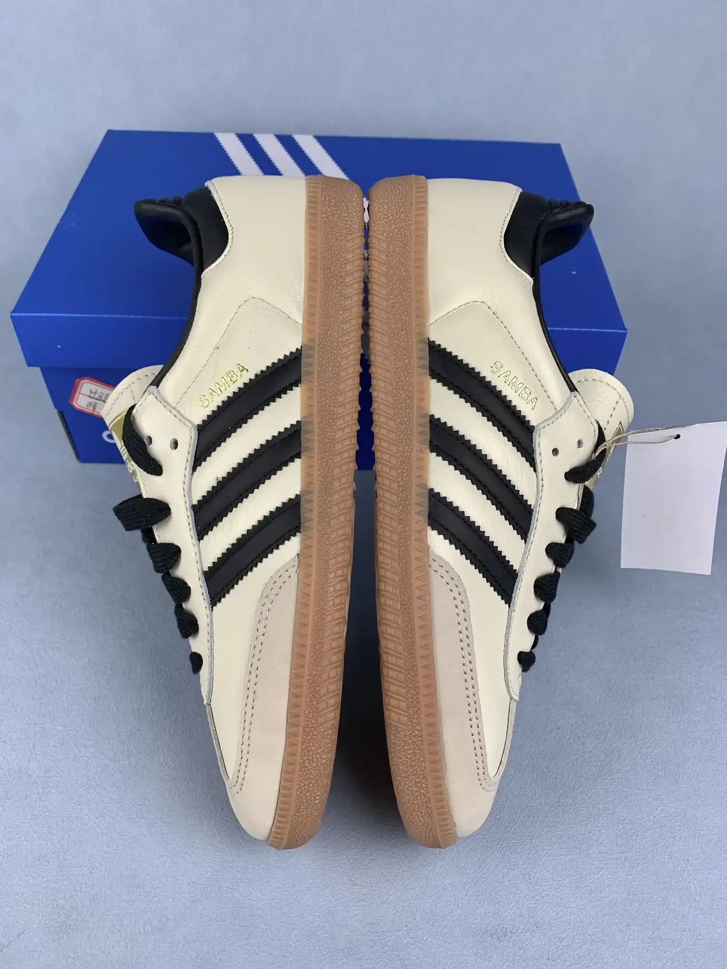 adidas Samba OG Cream White Sand Strata Shoes product photo from LabelPicks