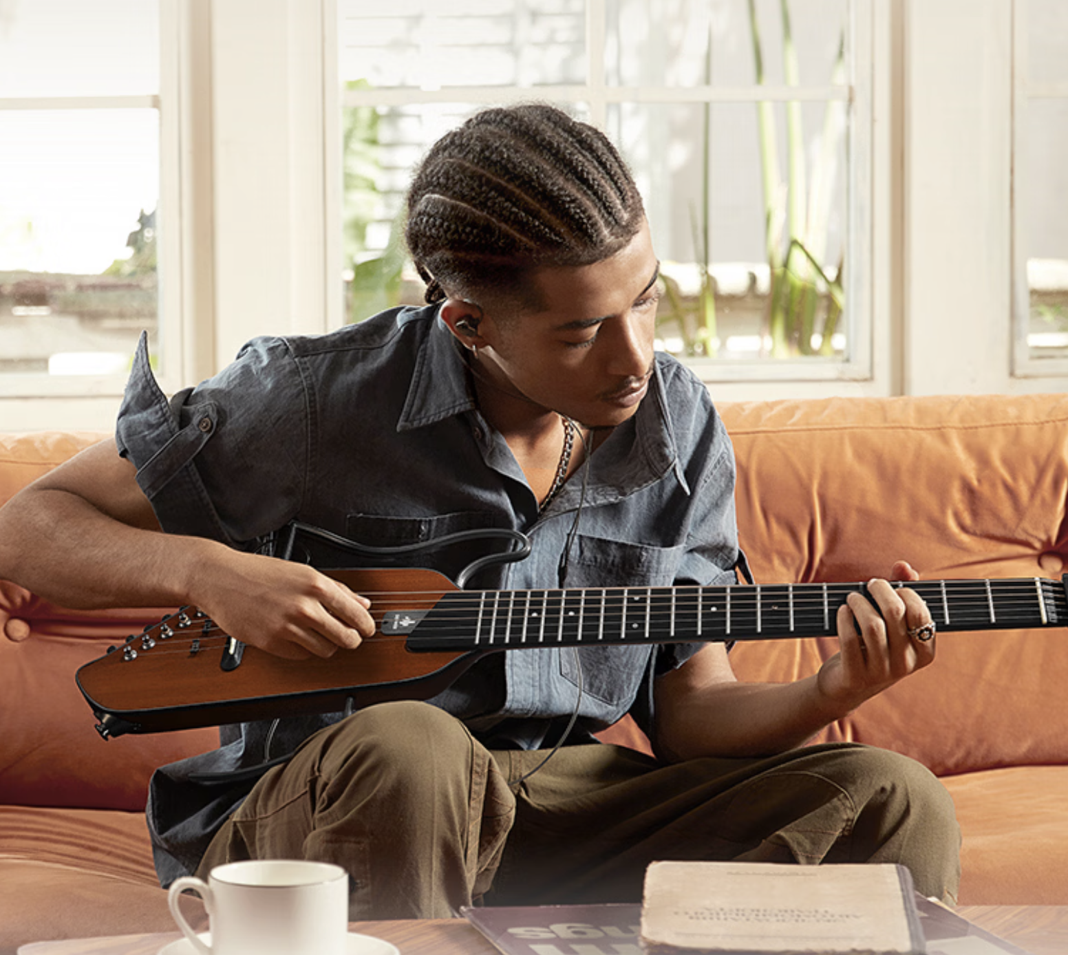 DONNER HUSH-I EVO 2 Acoustic Guitar - Portable Silent Smart Guitar for Beginners and Learners - GreshamTech