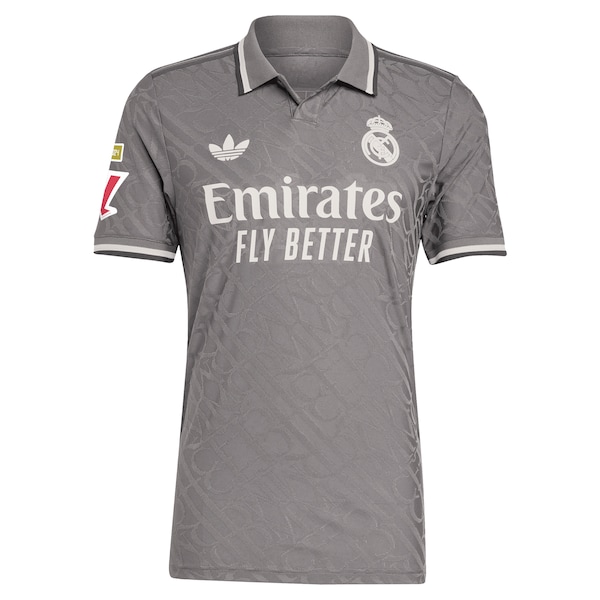 Los Merengues adidas Originals 2024/25 Third Authentic Jersey - Charcoal