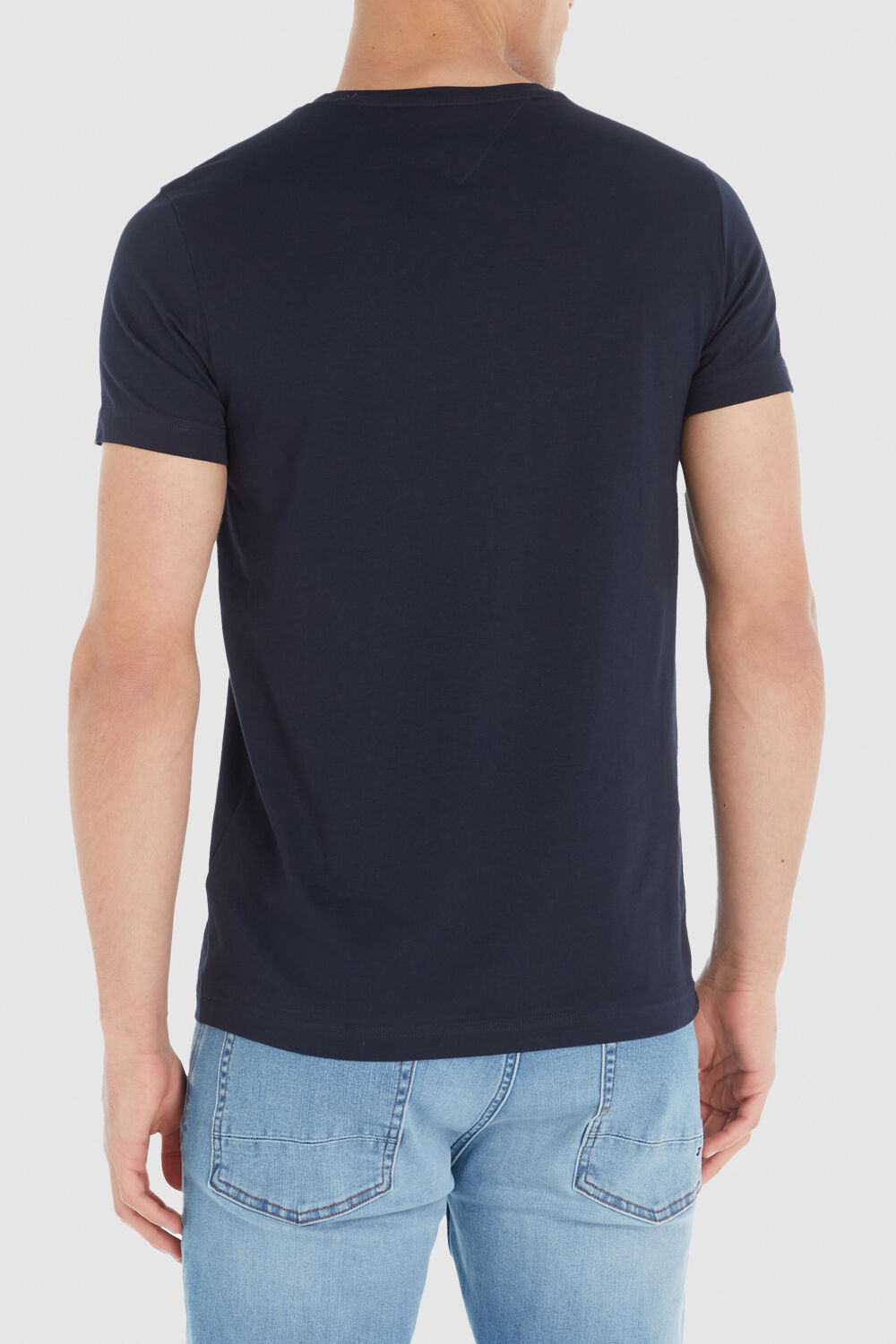 TOMMY HILFIGER חולצת טי עם צוואורן מעוגל
