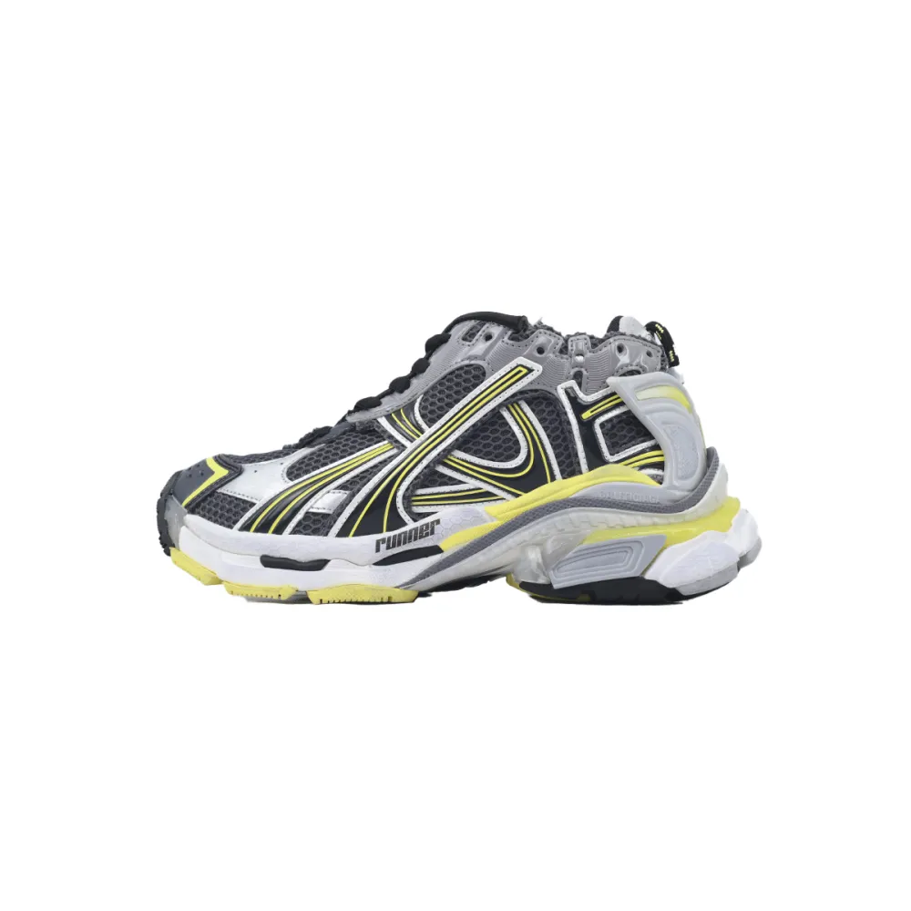 Balenciaga Runner Sneaker Grey Black Yellow 772767 W3RMU 1279