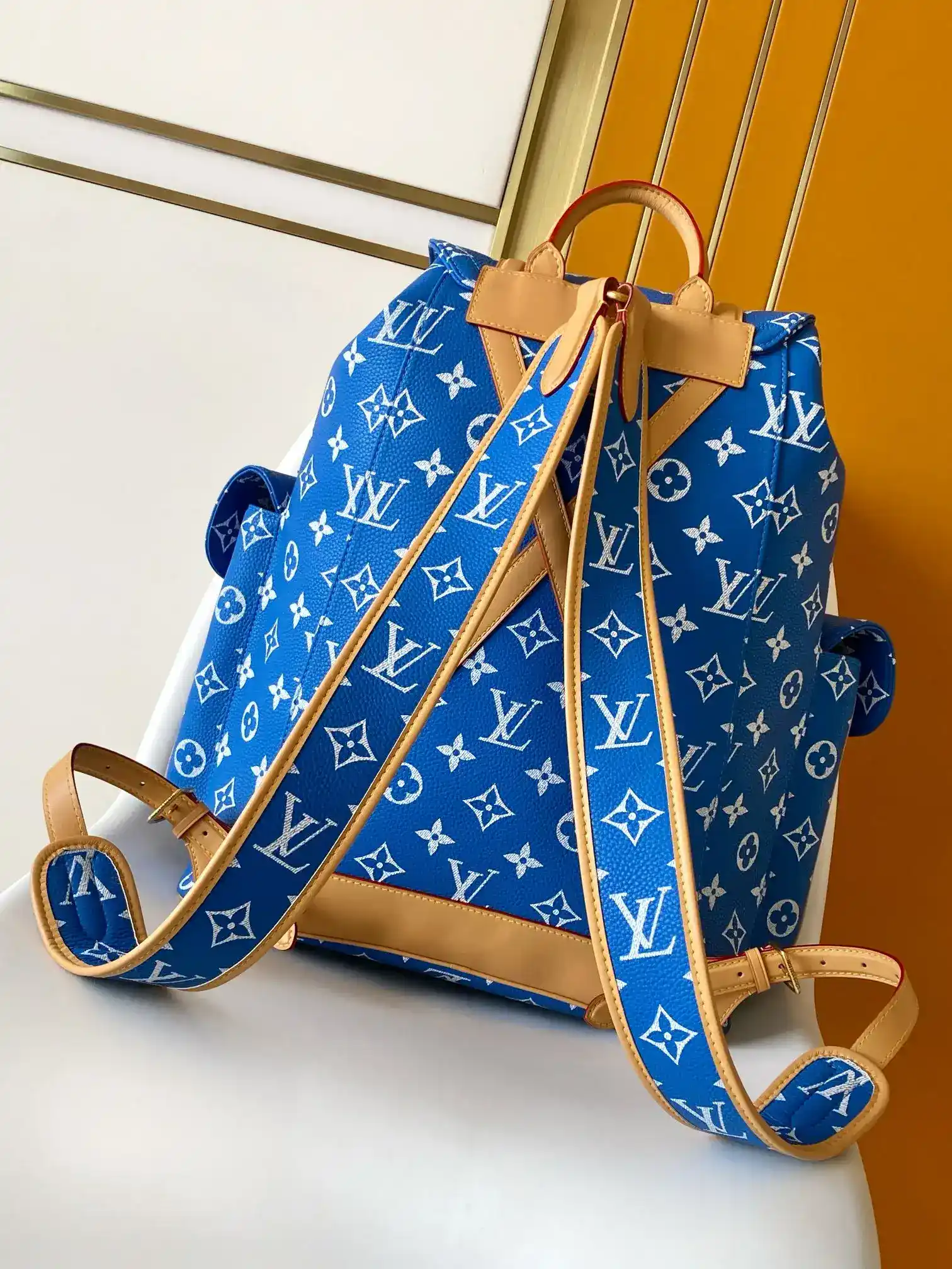 Louis Vuitton Blue Christopher Monogram Canvas Backpack product photo from LabelPicks