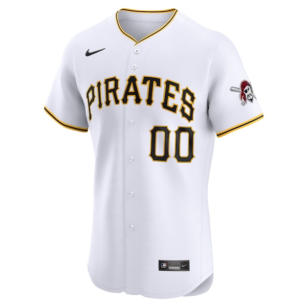 Pittsburgh Pirates Nike Home Elite Custom Jersey - White