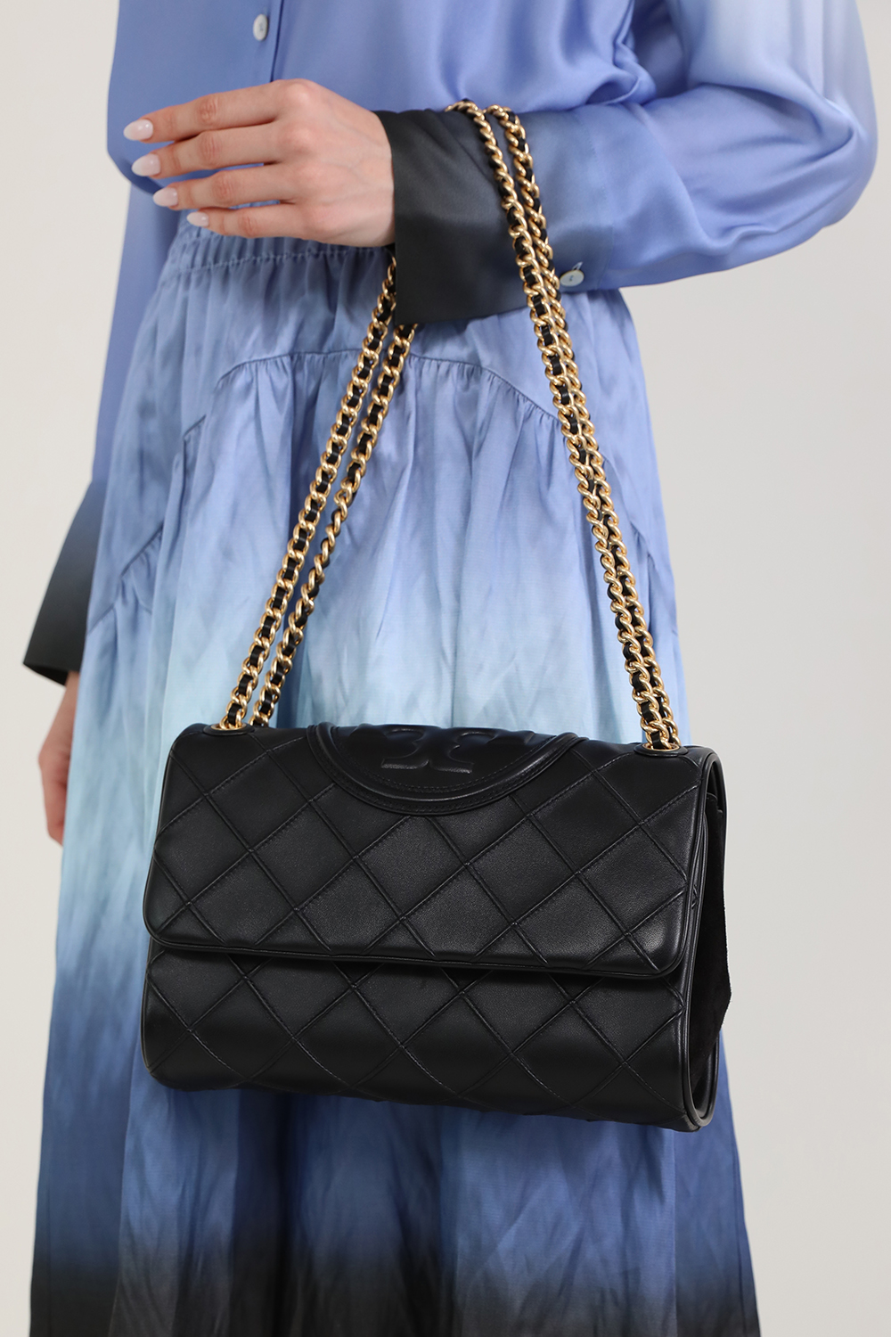 TORY BURCH תיק כתף פלמינג סופט מעור