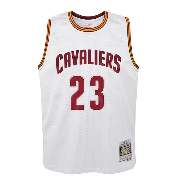 LeBron James Cleveland Cavaliers  Youth 2015-16 Hardwood Classics Swingman Throwback Home Jersey - White