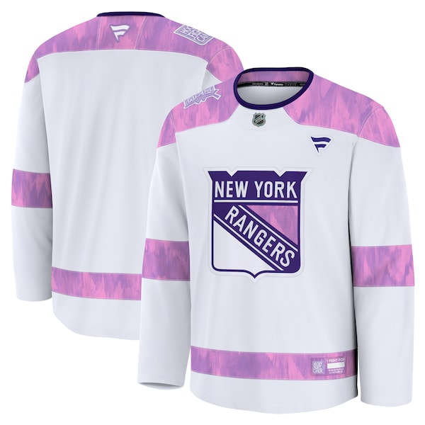 New York Rangers  2024 Hockey Fights Cancer Practice Jersey - White