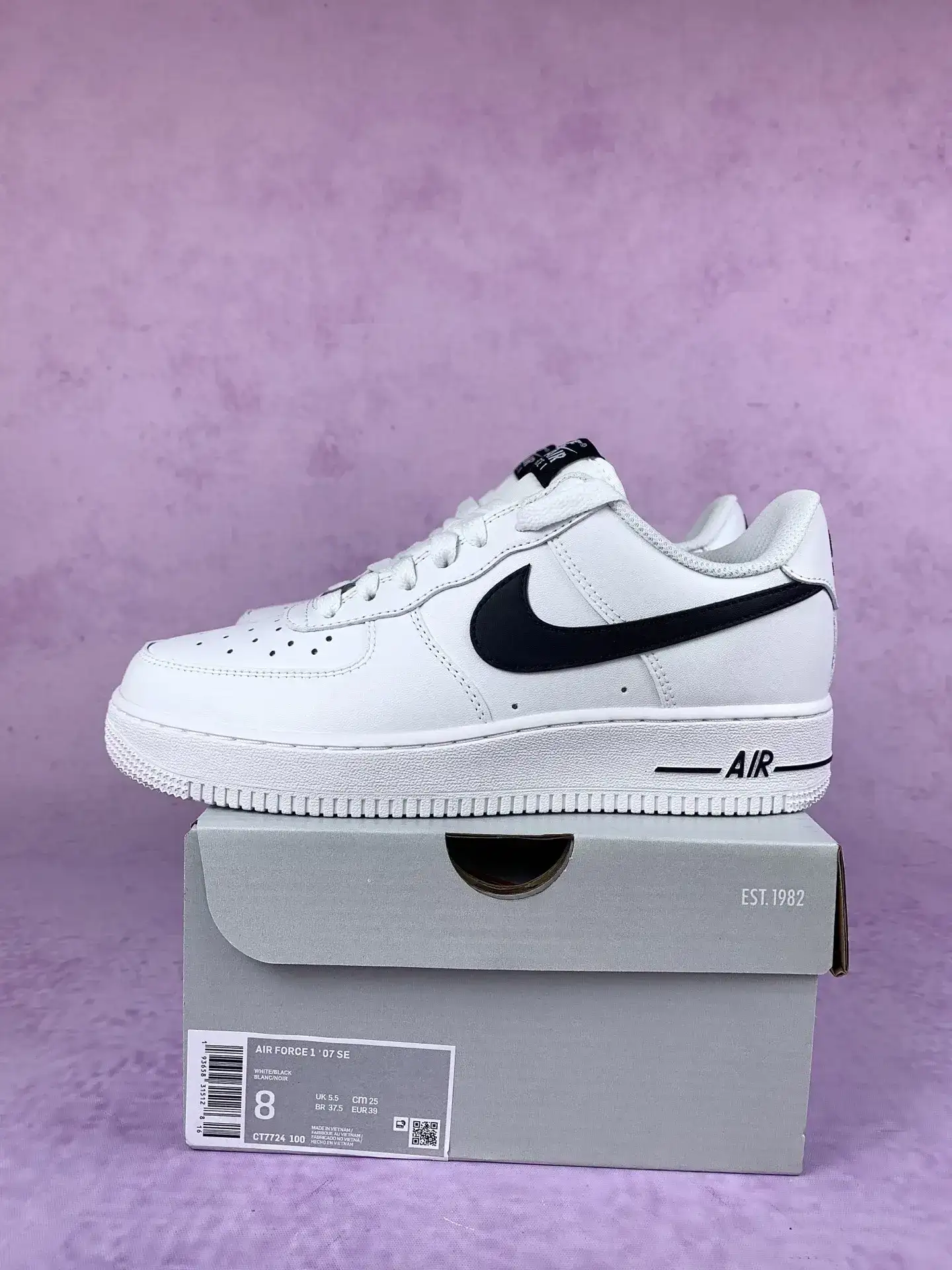 Nike Air Force 1 Low Sneaker - Black White product photo from LabelPicks
