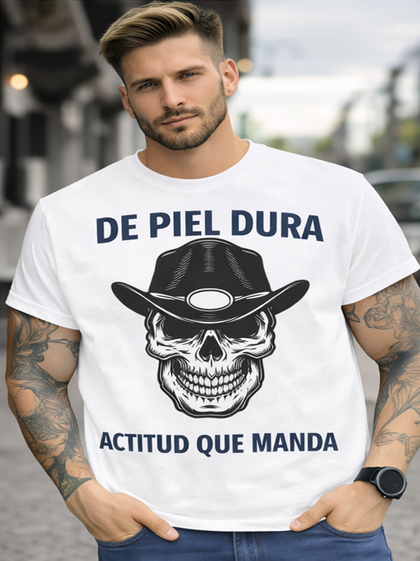 Remera Calavera Cowboy | Estilo Western Urbano Unisex