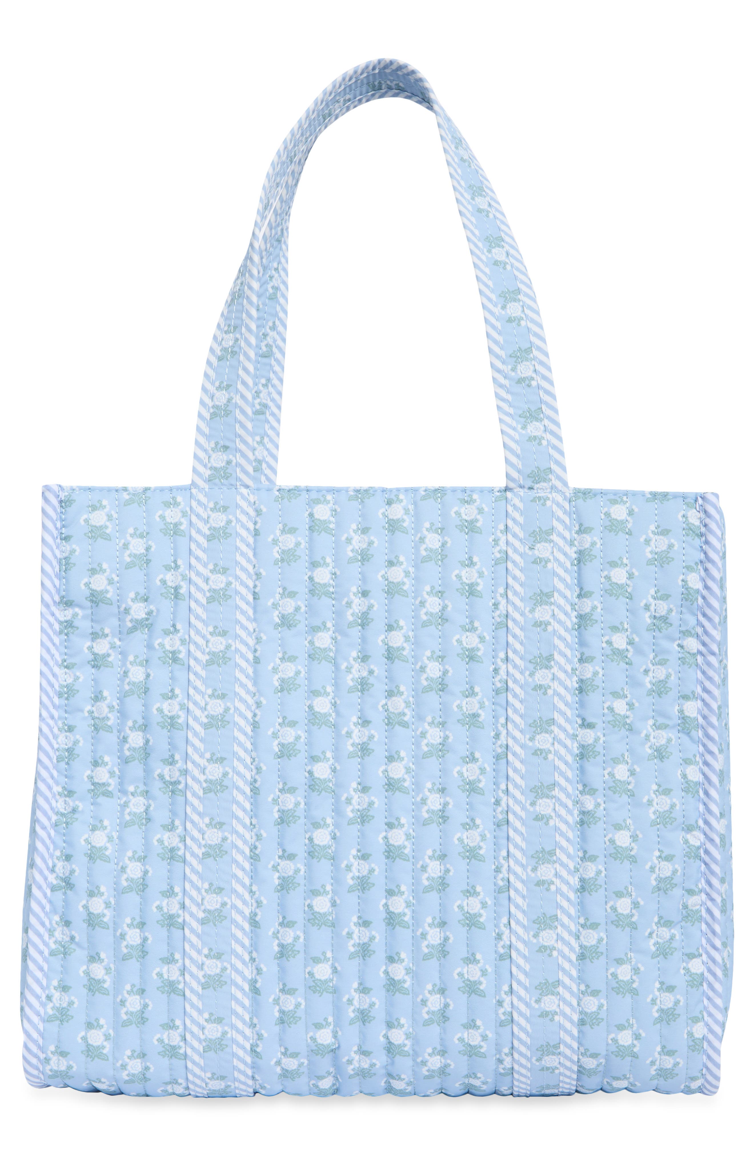 Nanette Lepore Floral Quilted Tote with Bear Charm & Crossbody Bag
