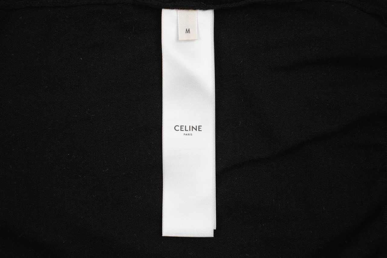 CELINE Black Knit Triomphe Polo Shirt product photo from LabelPicks