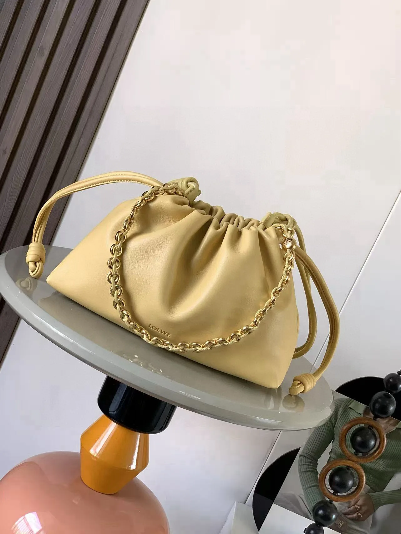 Loewe Flamenco Lambskin Bucket Bag product photo from LabelPicks
