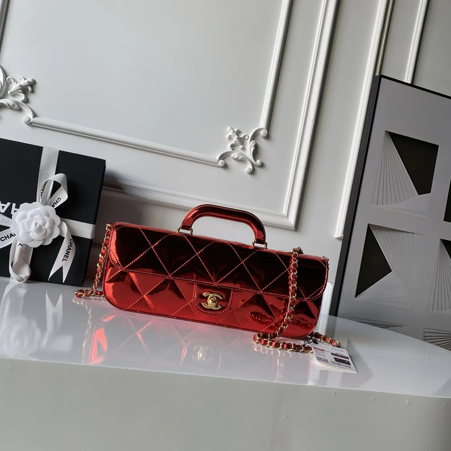 Chanel Gold Coco Handle Quilted Leather Top Handle Bag product photo from LabelPicks
