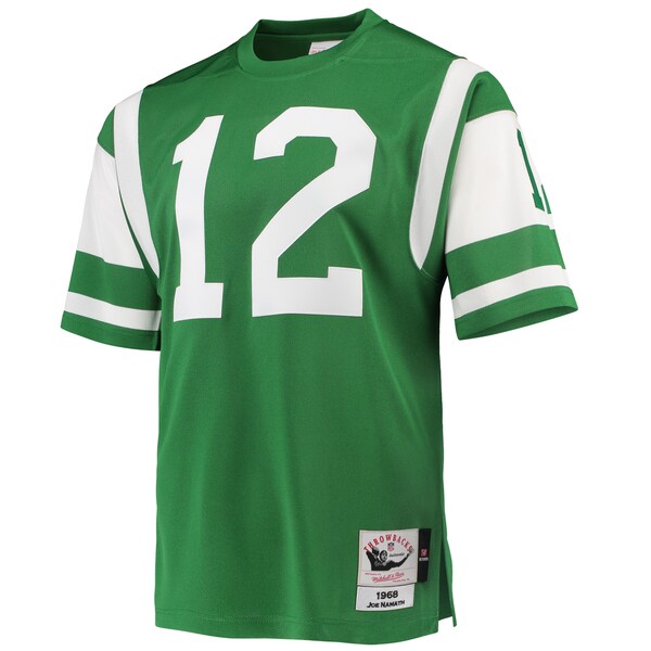 Joe Namath New York Jets 1968 Authentic Throwback Retired Player Jersey - Green
