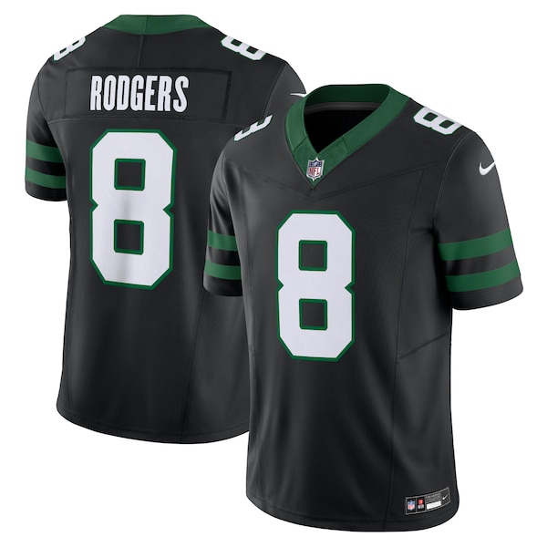 Aaron Rodgers New York Jets Nike Alternate Vapor F.U.S.E. Limited Jersey  - Legacy Black